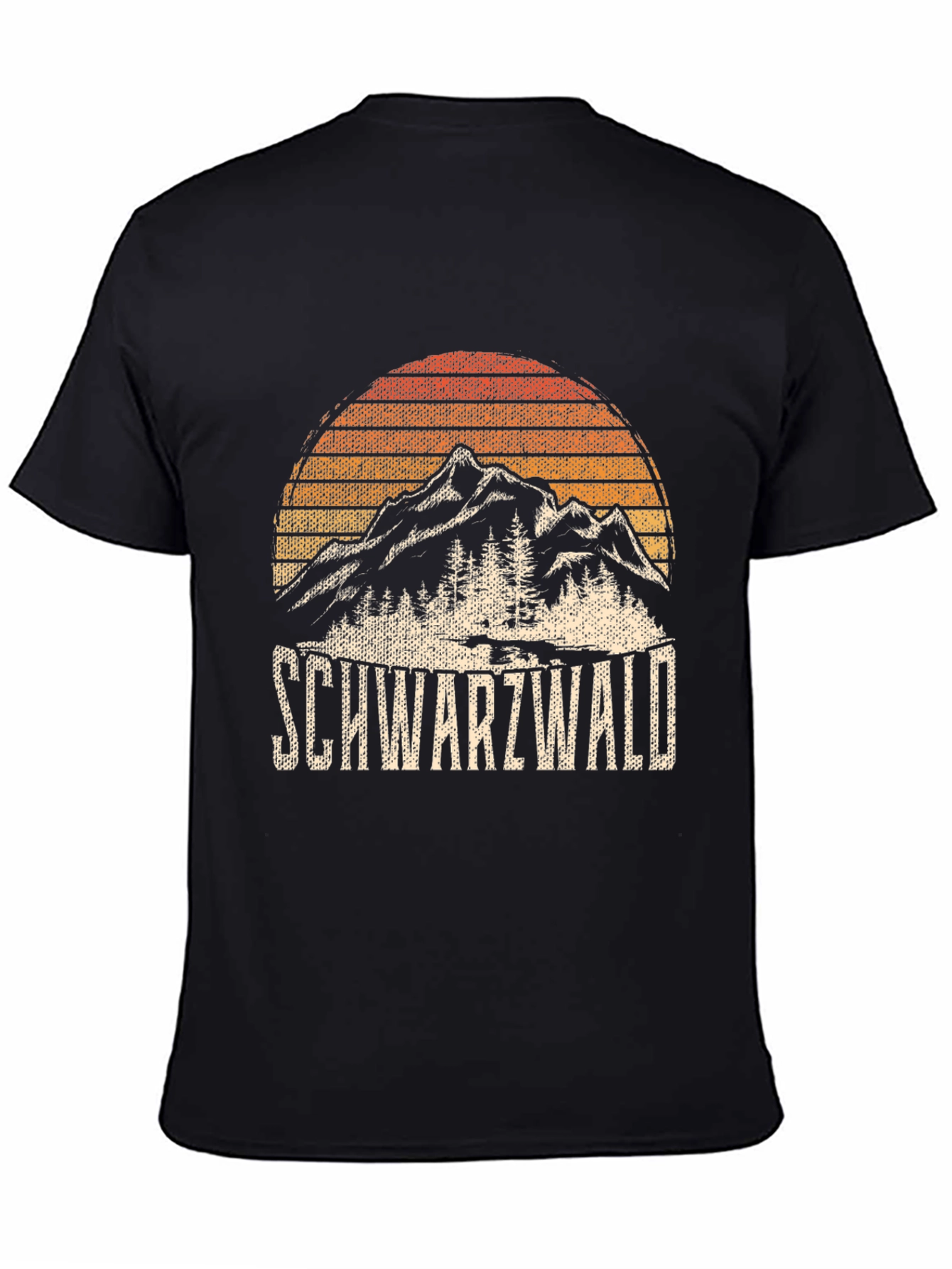 Schwarzwald Mountain Graphic Tee - Black