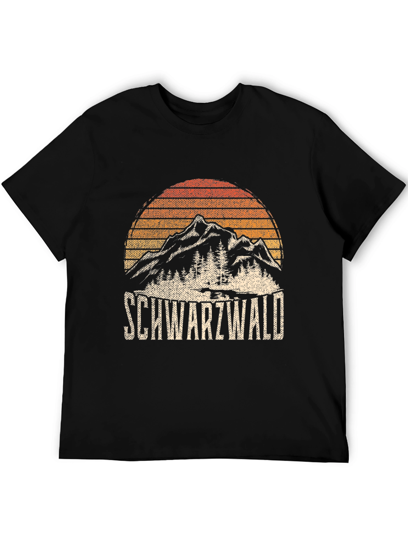 Schwarzwald Mountain Graphic Tee - Black