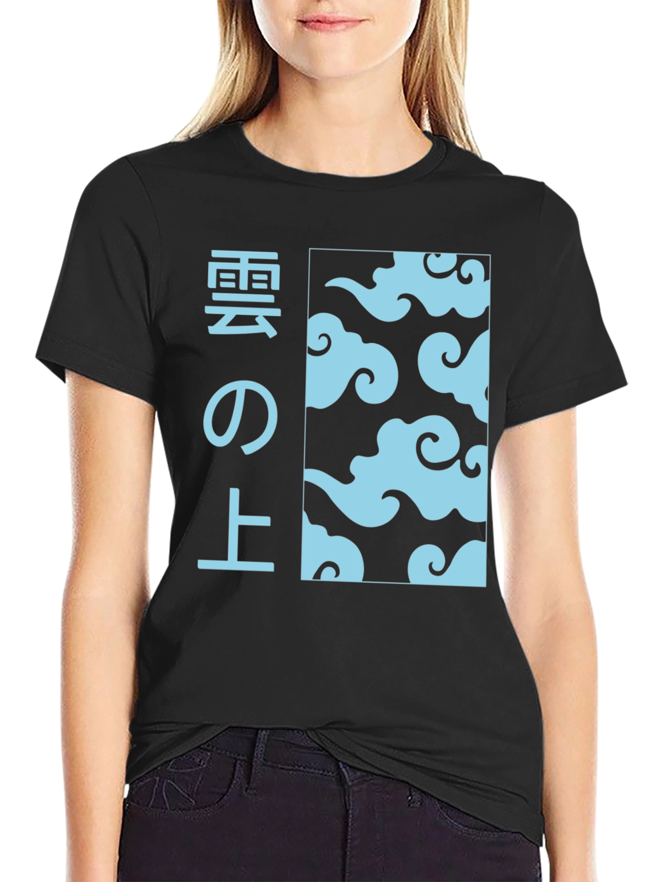 Cloud Japanese Style Graphic T-Shirt
