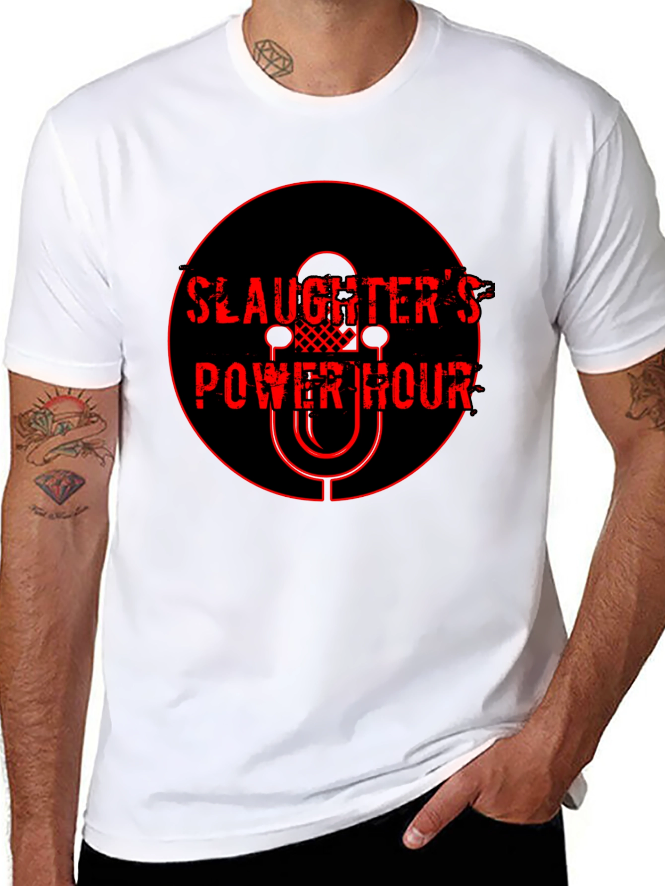 Slaughters Power Hour T-Shirt - Black Cotton Tee