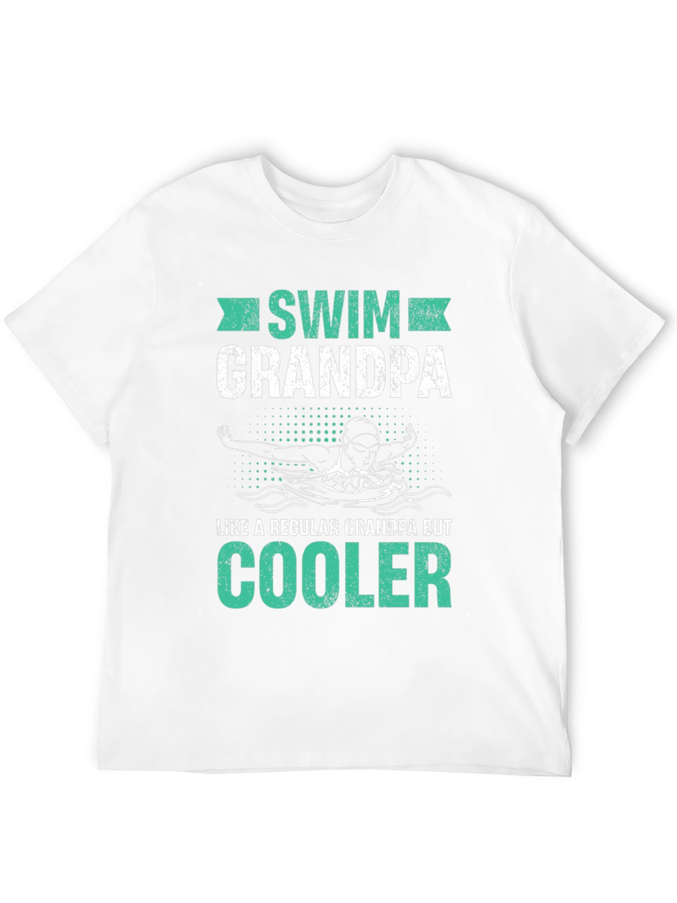 Swim Grandpa T-Shirt - Cool Swimmer Grandfather Tee