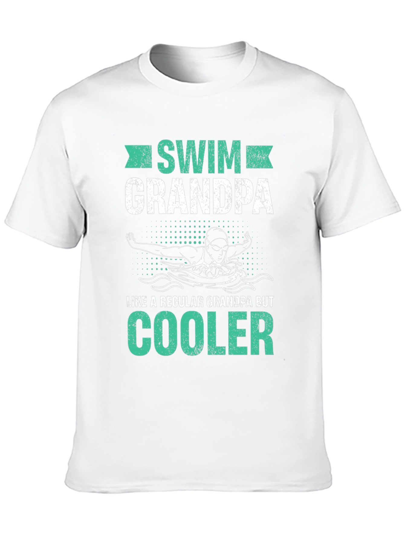 Swim Grandpa T-Shirt - Cool Swimmer Grandfather Tee