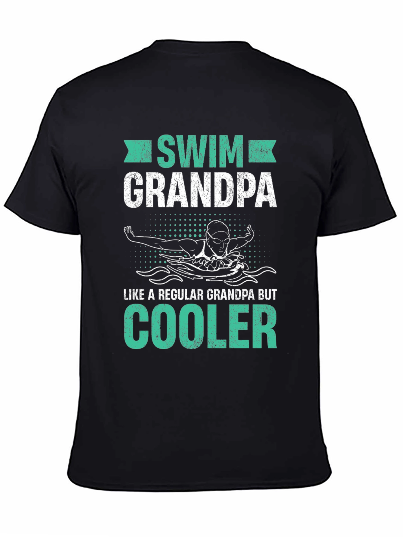 Swim Grandpa T-Shirt - Cool Swimmer Grandfather Tee