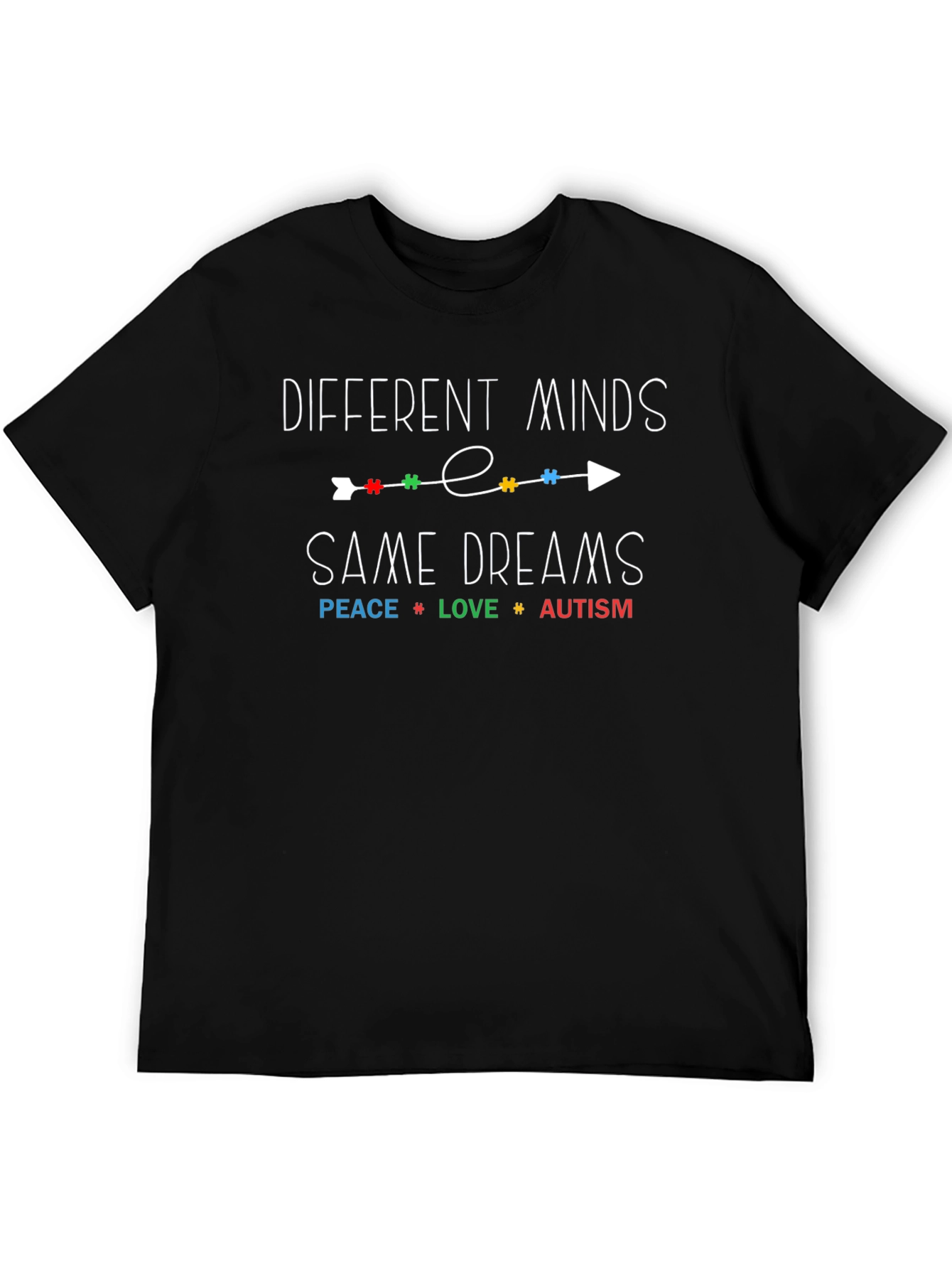 Autism Awareness T-Shirt - Different Minds Same Dreams