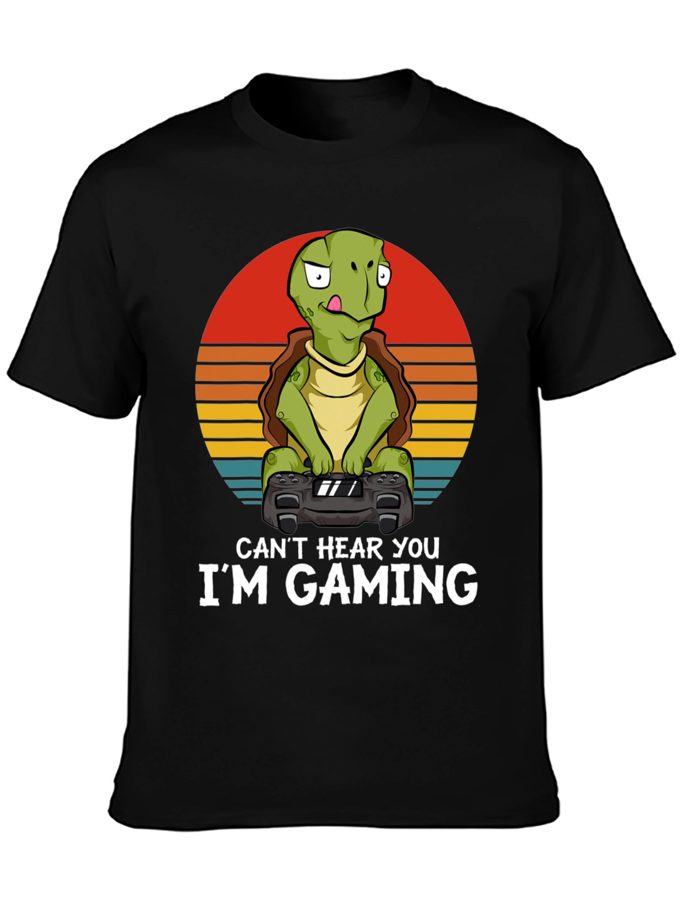 Gamer Turtle T-Shirt - Cant Hear You Im Gaming