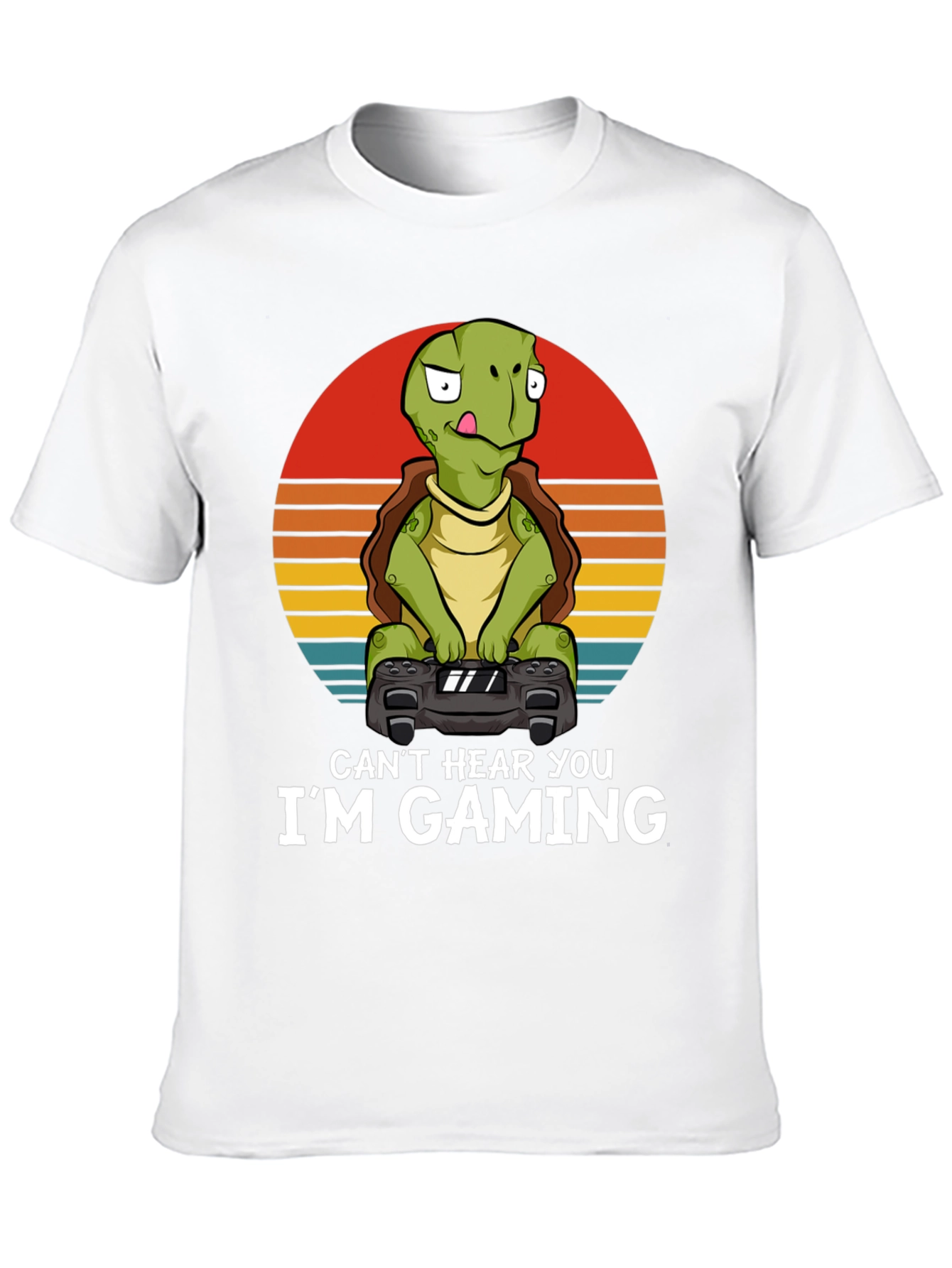 Gamer Turtle T-Shirt - Cant Hear You Im Gaming