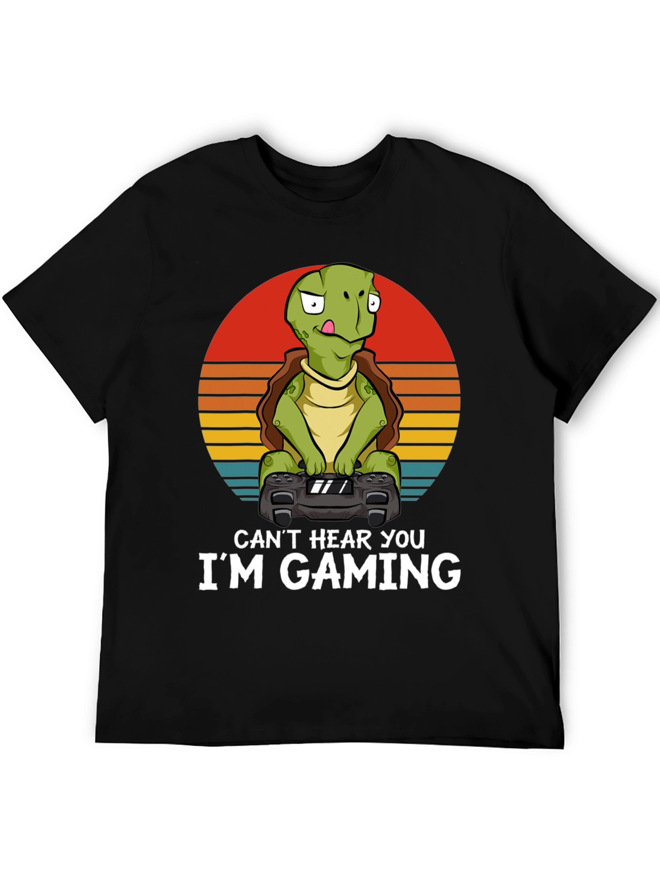Gamer Turtle T-Shirt - Cant Hear You Im Gaming