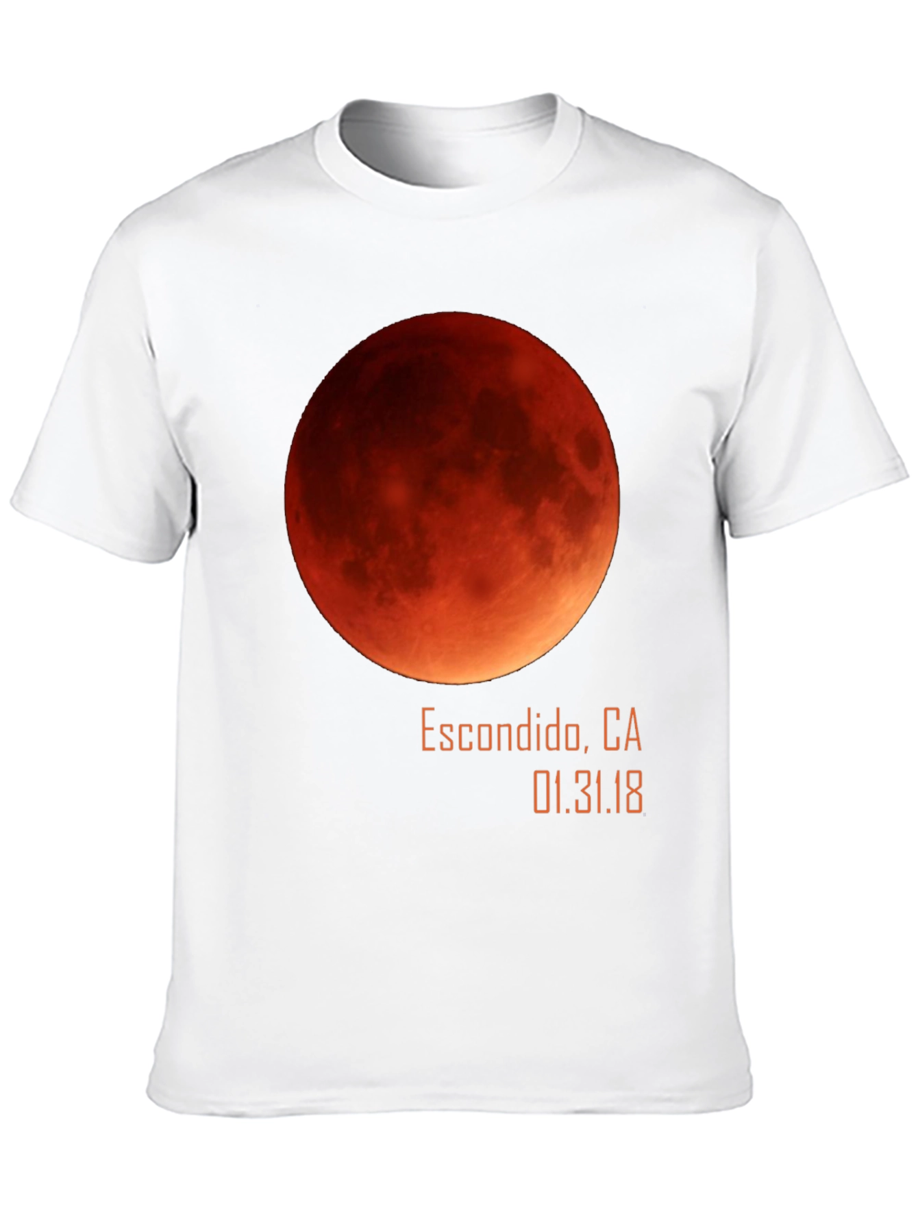 Blood Moon Lunar Eclipse Escondido CA T-Shirt