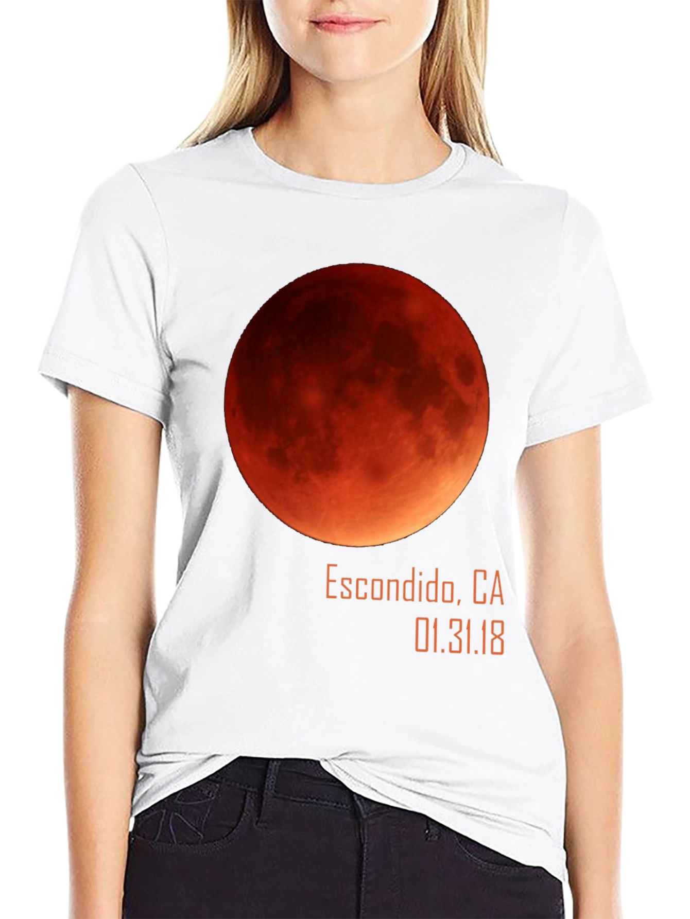 Blood Moon Lunar Eclipse Escondido CA T-Shirt
