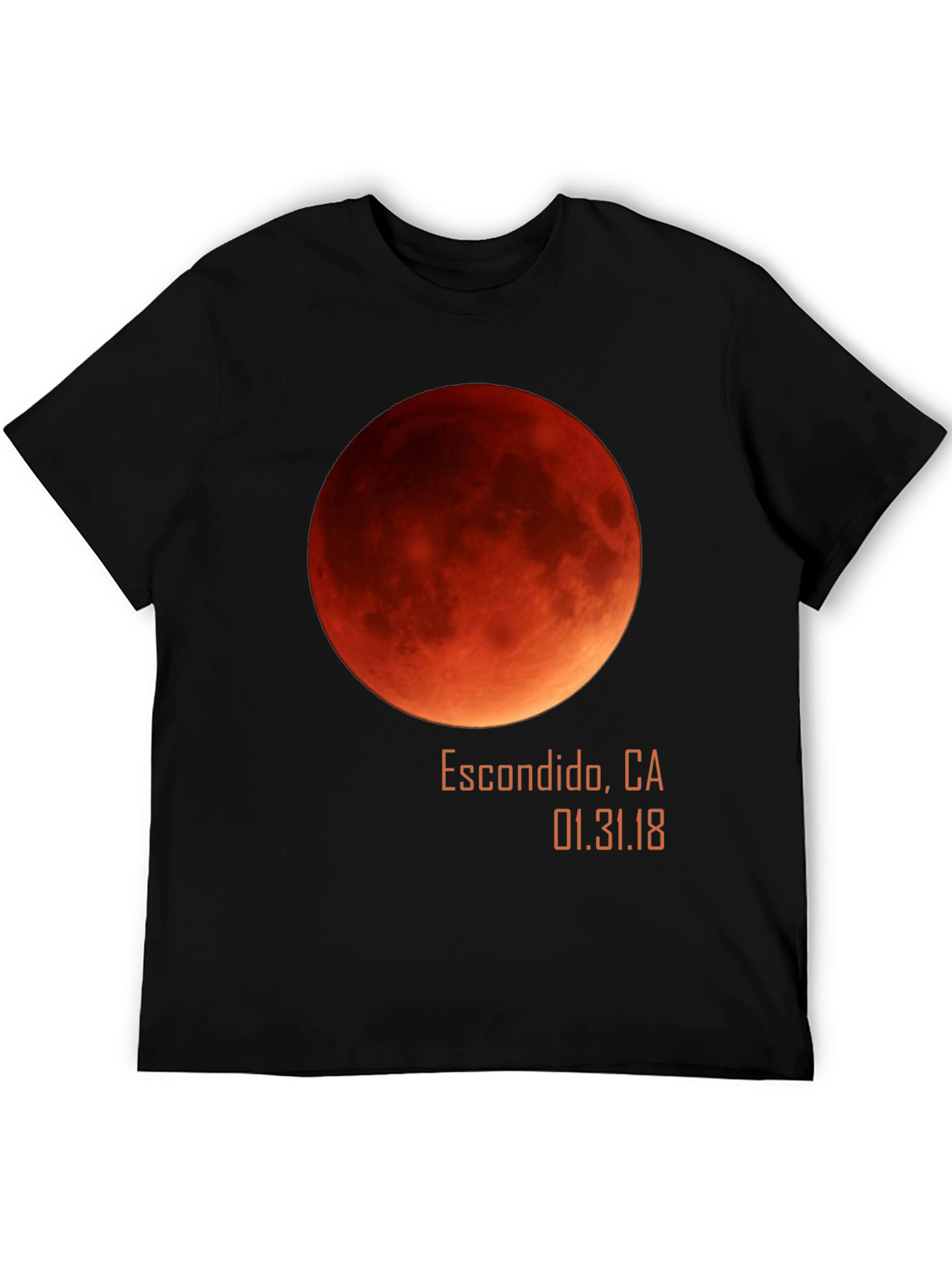Blood Moon Lunar Eclipse Escondido CA T-Shirt