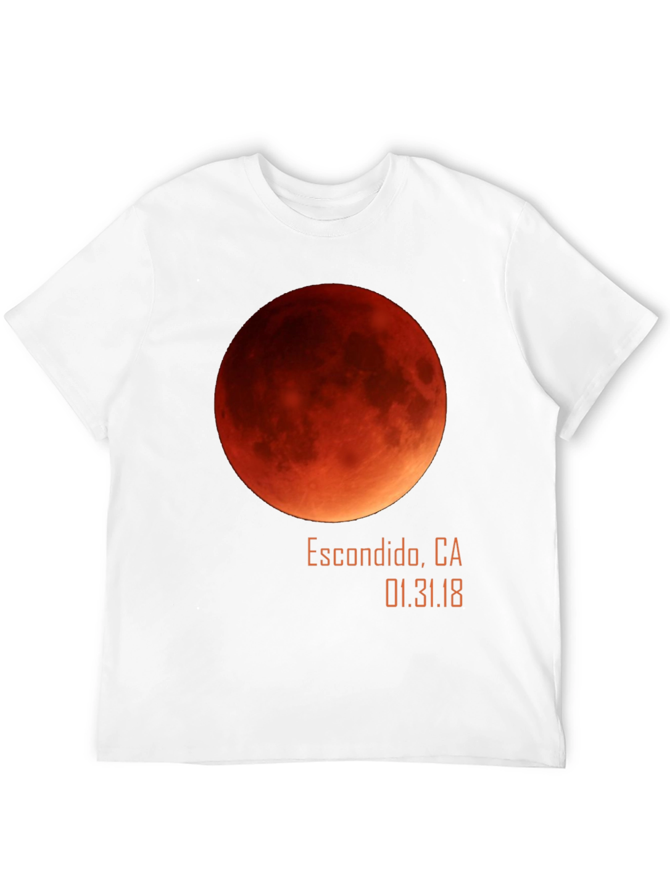 Blood Moon Lunar Eclipse Escondido CA T-Shirt