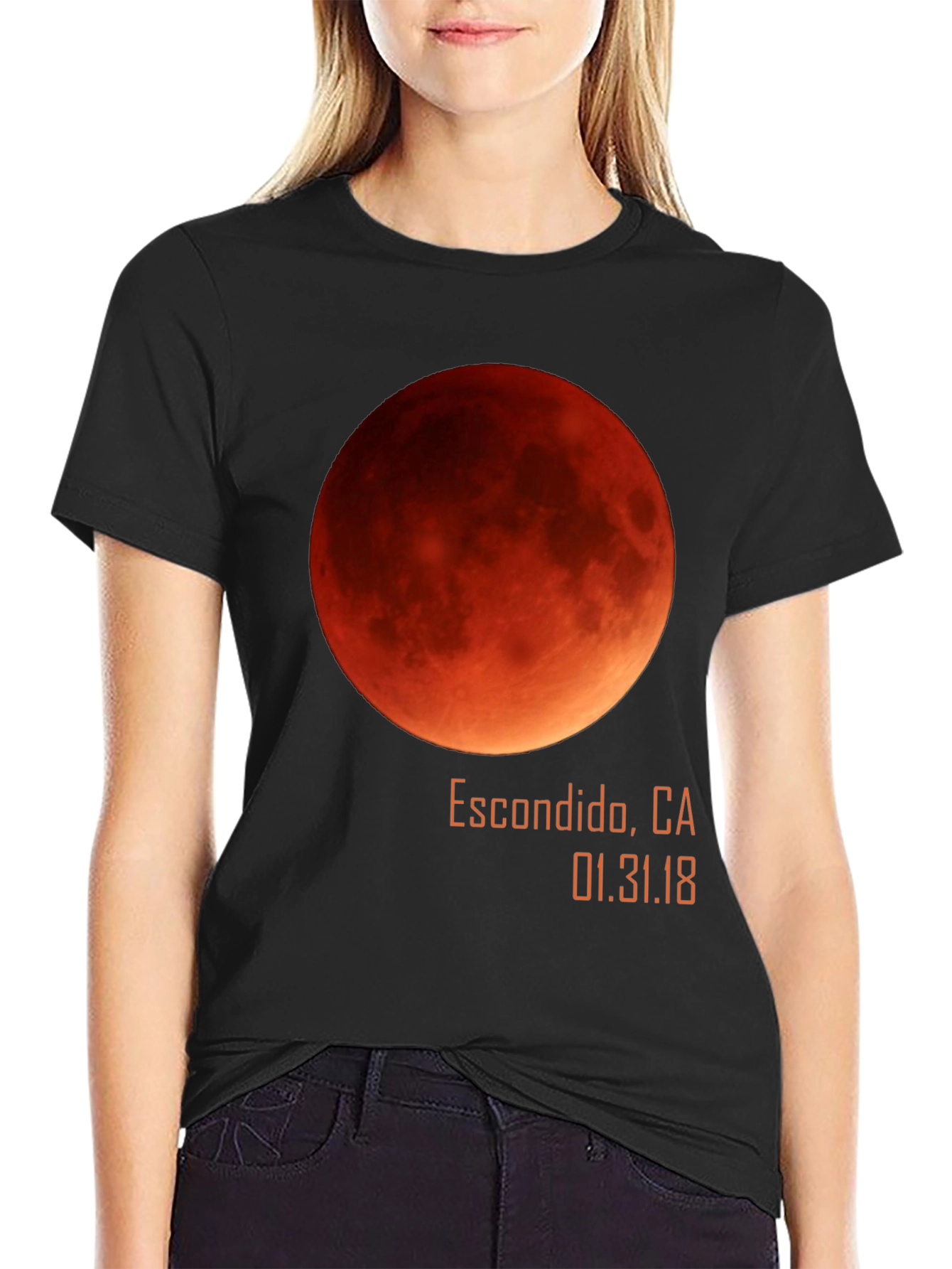 Blood Moon Lunar Eclipse Escondido CA T-Shirt