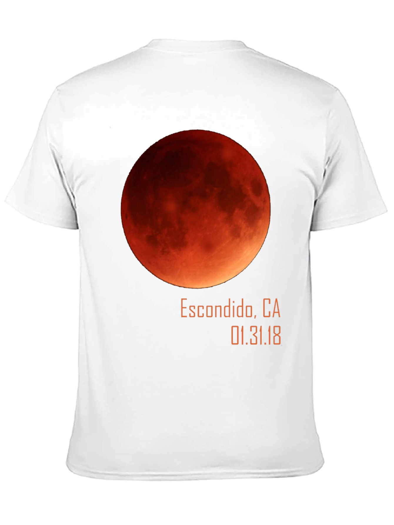 Blood Moon Lunar Eclipse Escondido CA T-Shirt