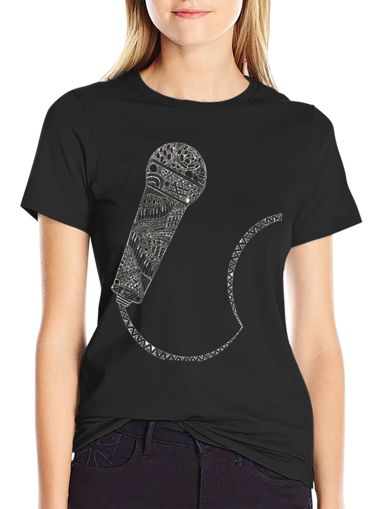 Graphic Microphone T-Shirt