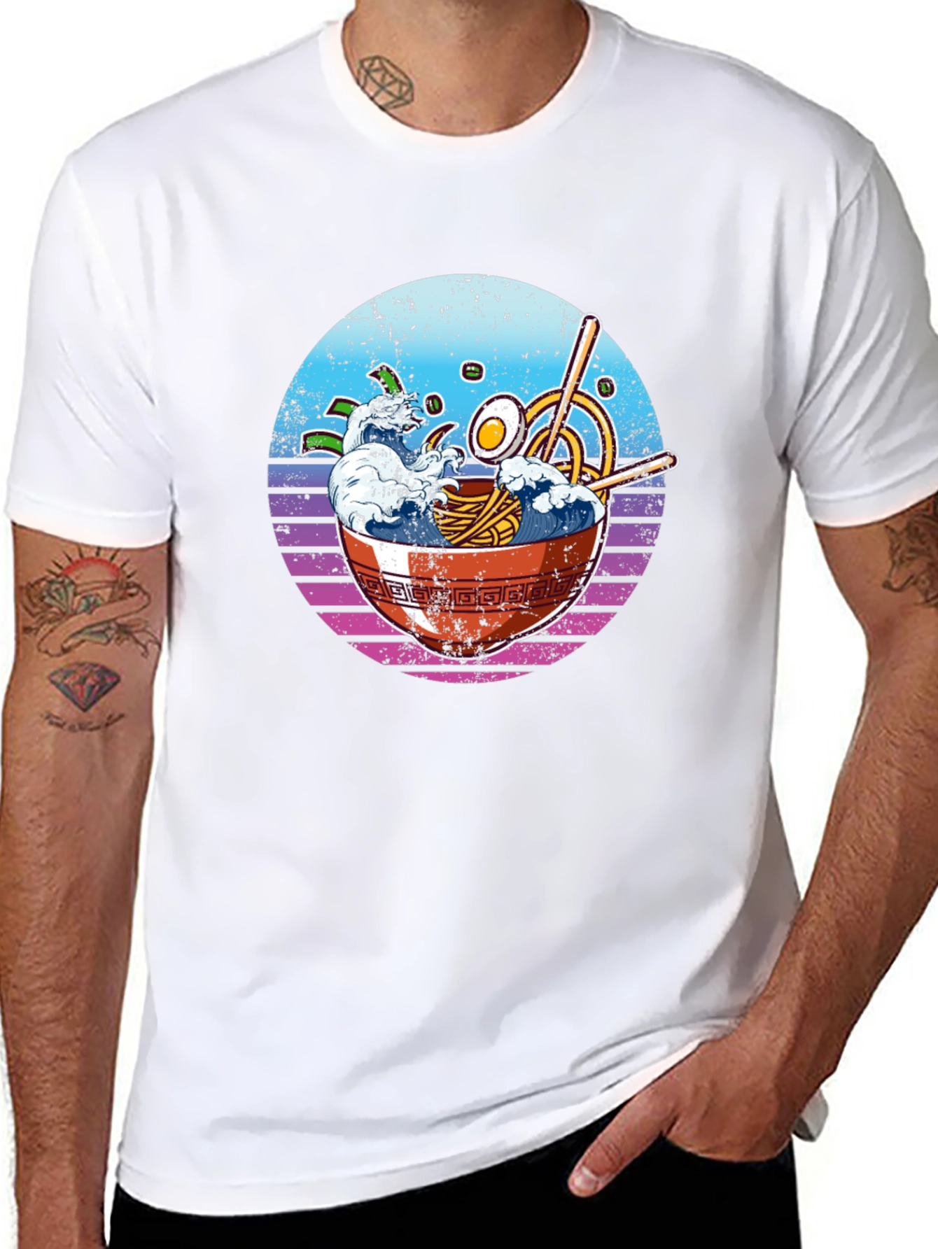 Ramen Wave T-Shirt - Unique Graphic Tee