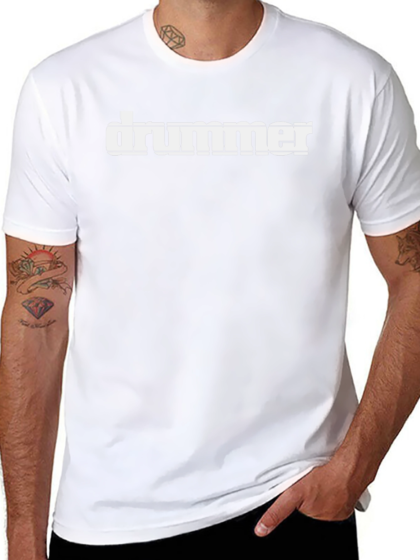 Drummer Graphic Tee - Cool Music Lovers Shirt