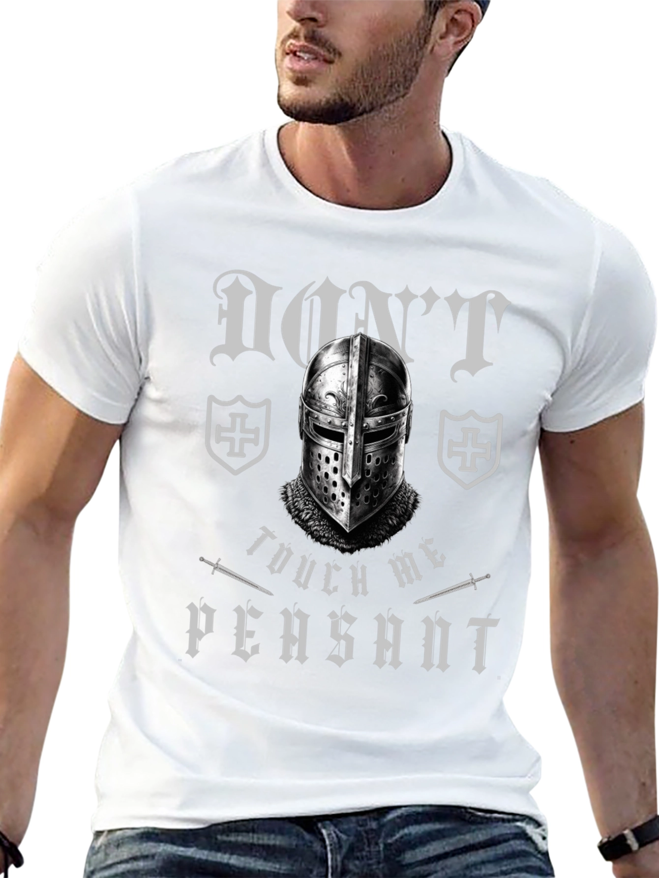 Dont Touch Me Peasant Crusader Knight T-Shirt