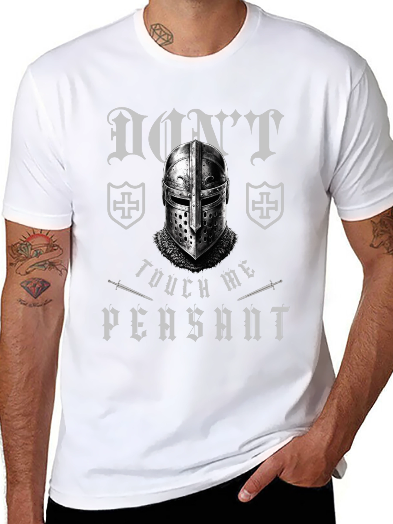 Dont Touch Me Peasant Crusader Knight T-Shirt