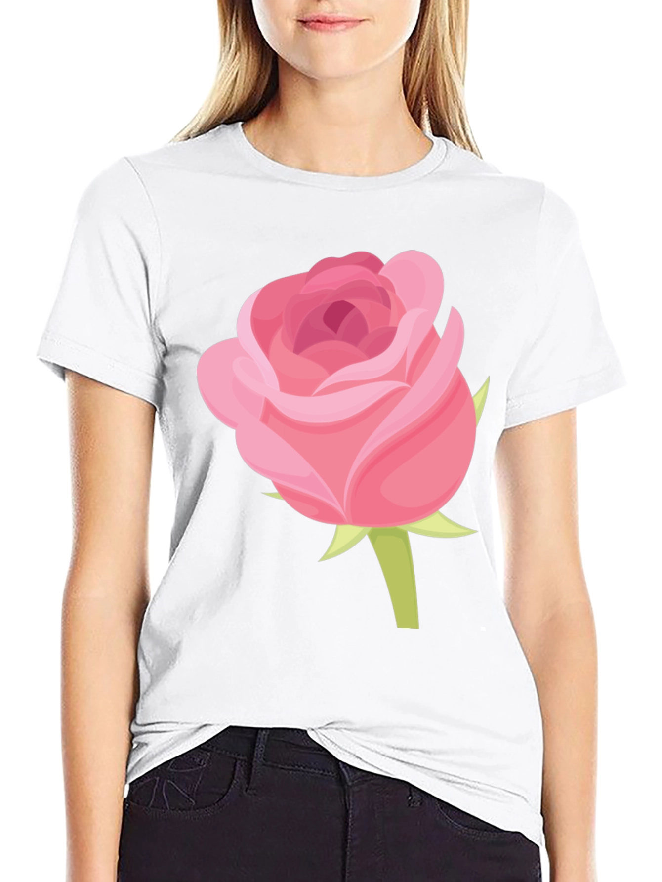 Rose Graphic Tee - Stylish Casual Wear