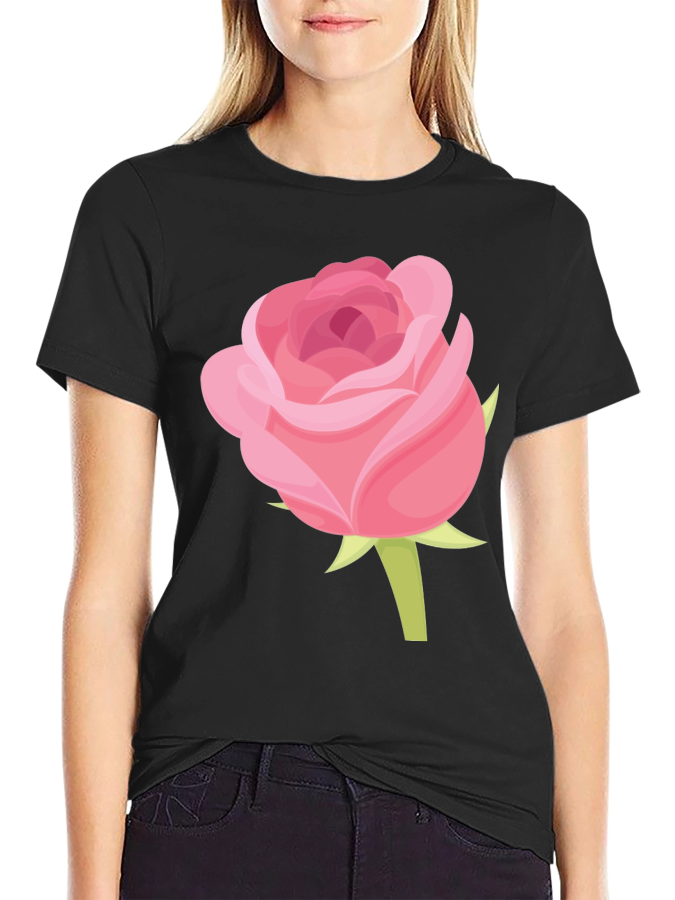 Rose Graphic Tee - Stylish Casual Wear