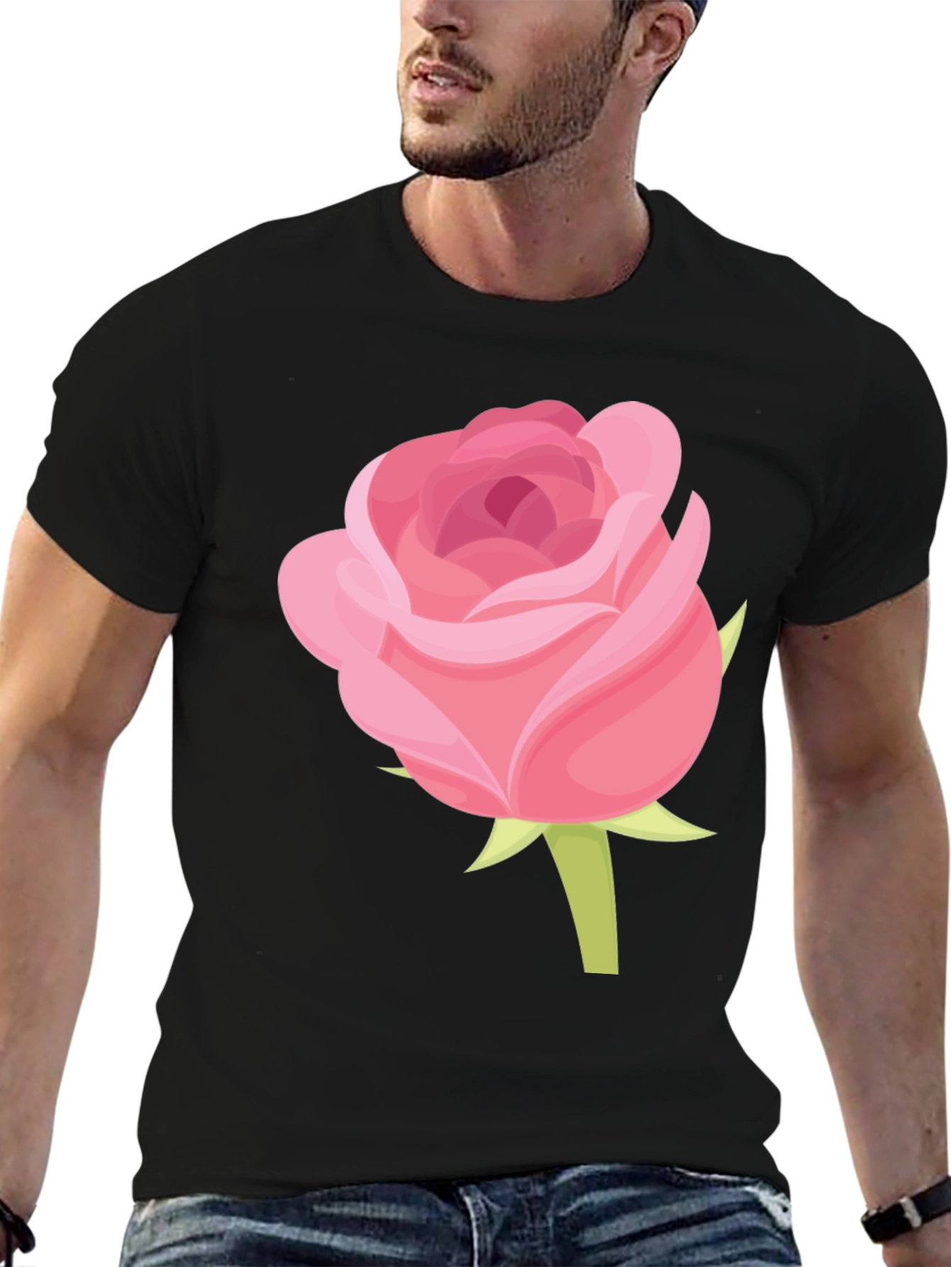 Rose Graphic Tee - Stylish Casual Wear
