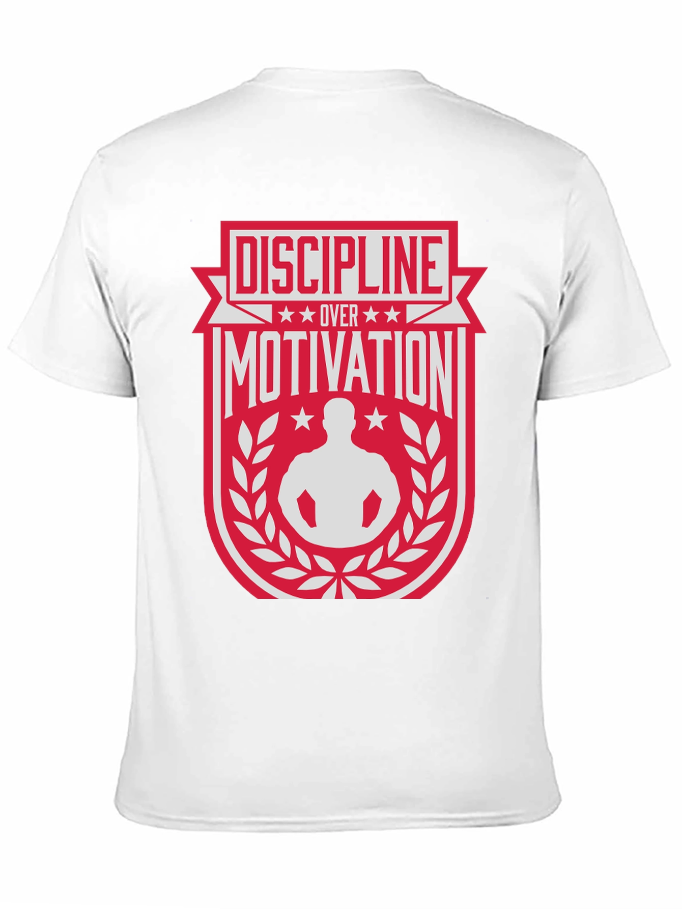 Discipline Over Motivation Graphic T-Shirt - Black