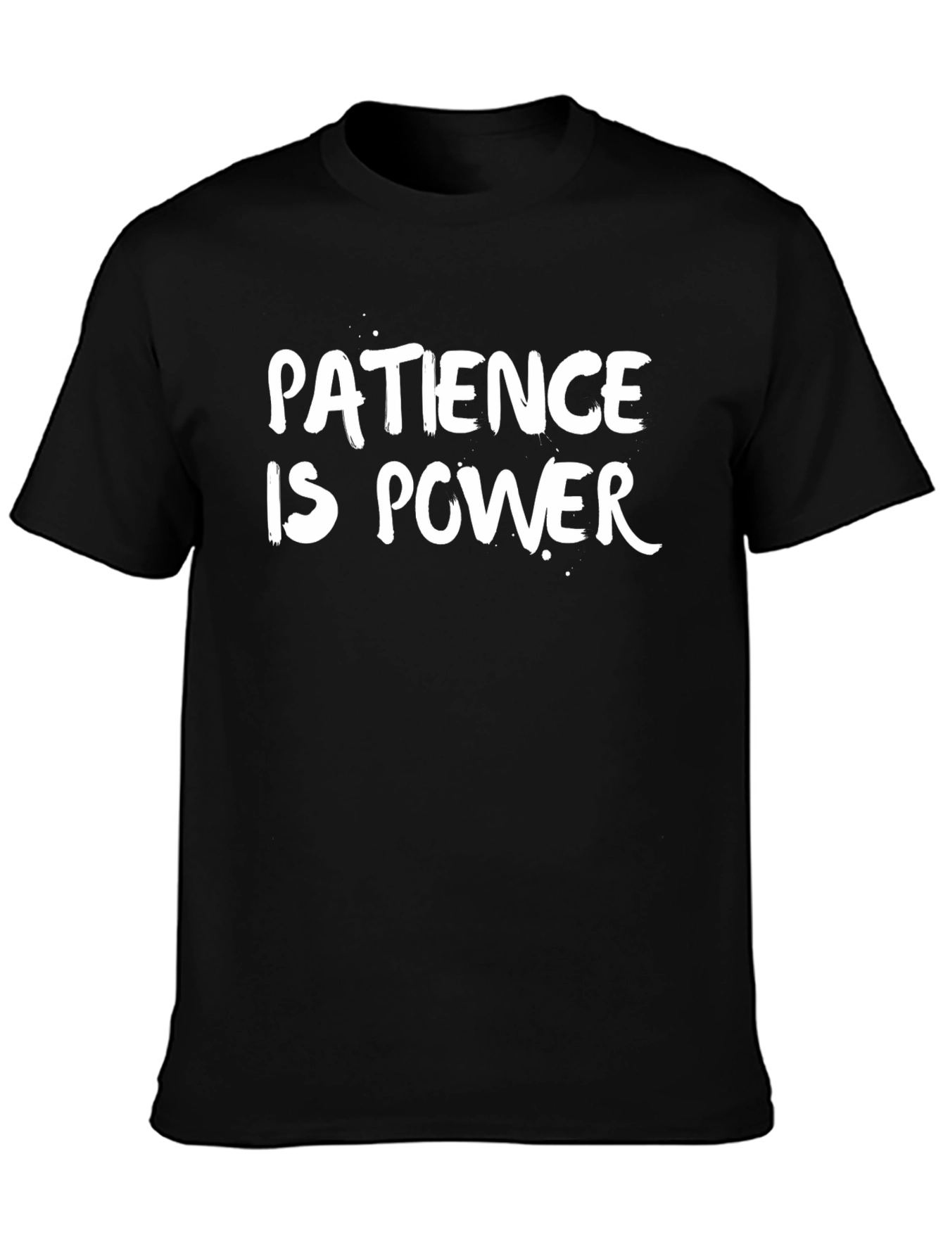 Patience Is Power Black Graphic Tee Shirt