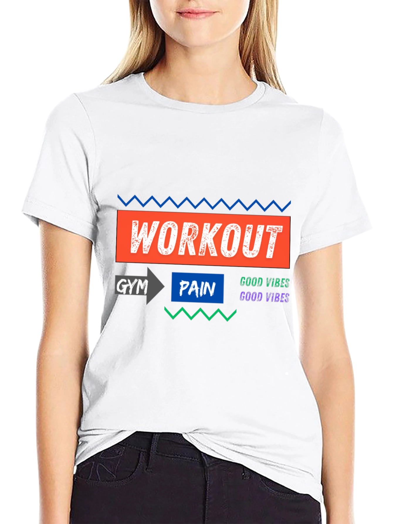 Workout Gym Pain Good Vibes T-Shirt