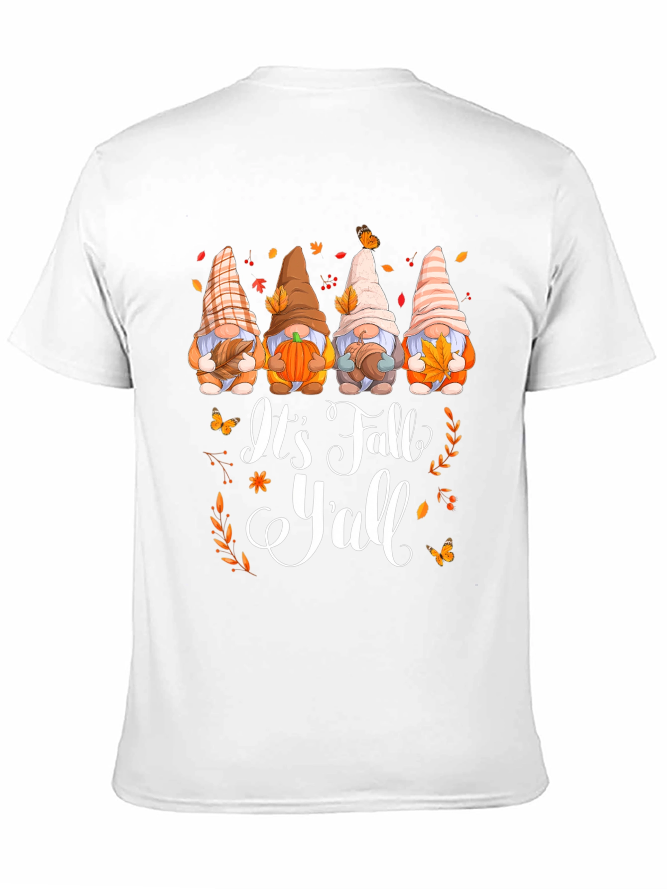 Its Fall Yall Gnomes Graphic T-Shirt