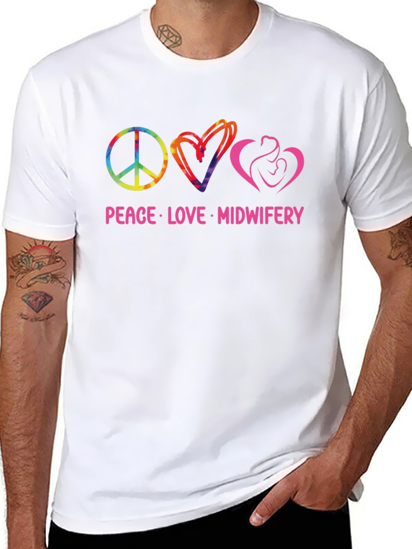 Peace Love Midwifery T-Shirt