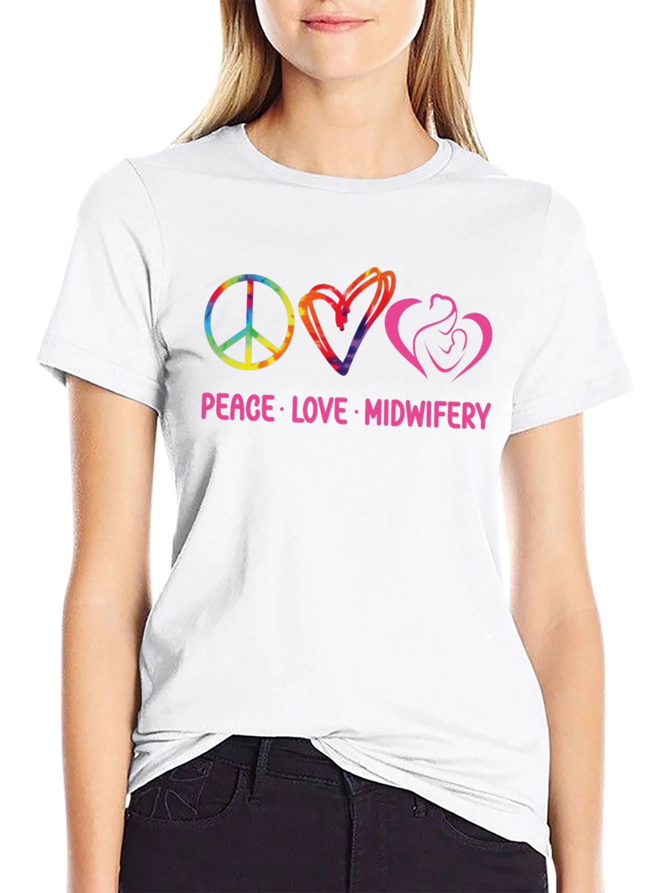 Peace Love Midwifery T-Shirt