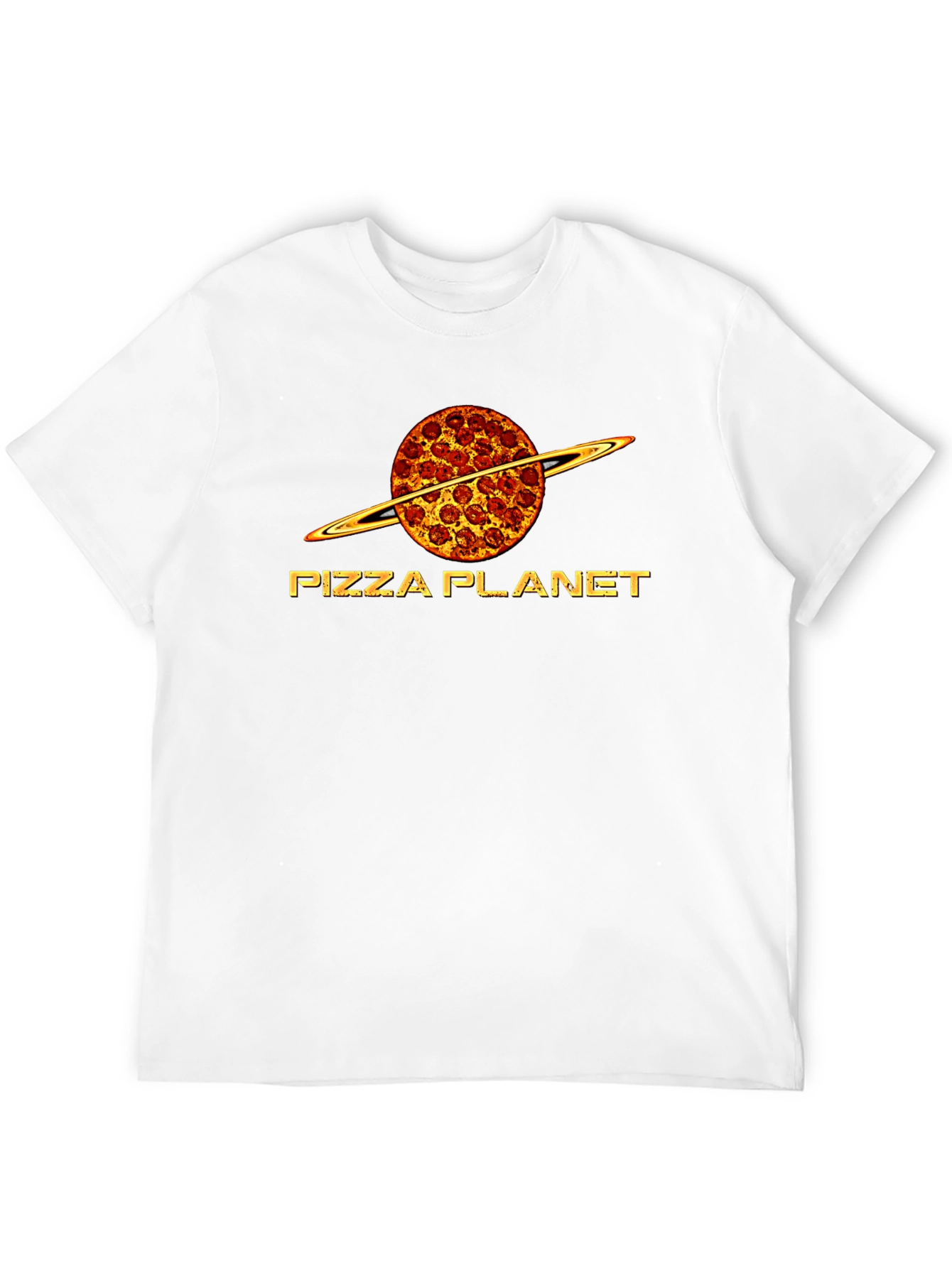 Pizza Planet Graphic T-Shirt - Black Cotton Blend
