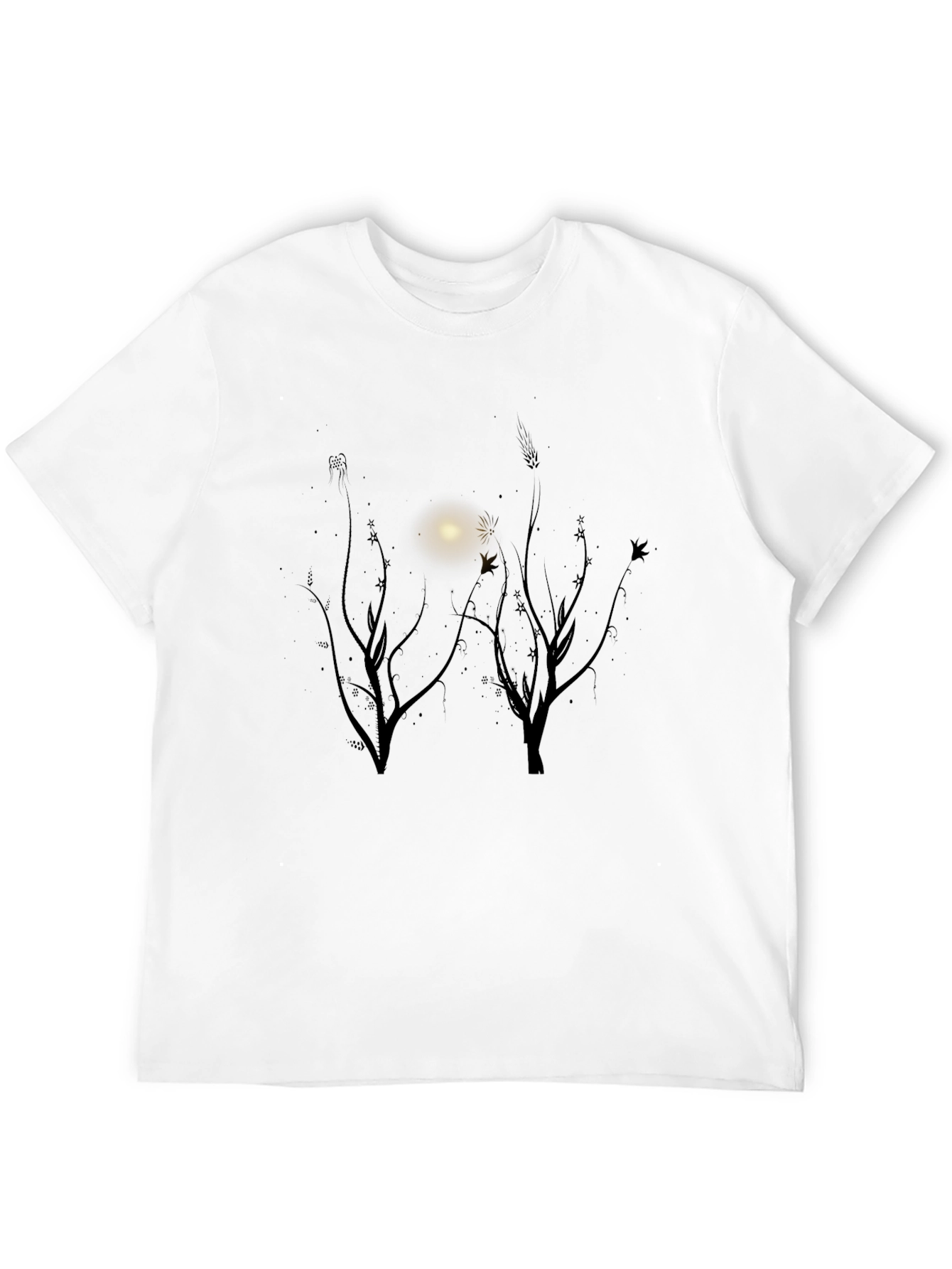 Nature Scene Black T-Shirt