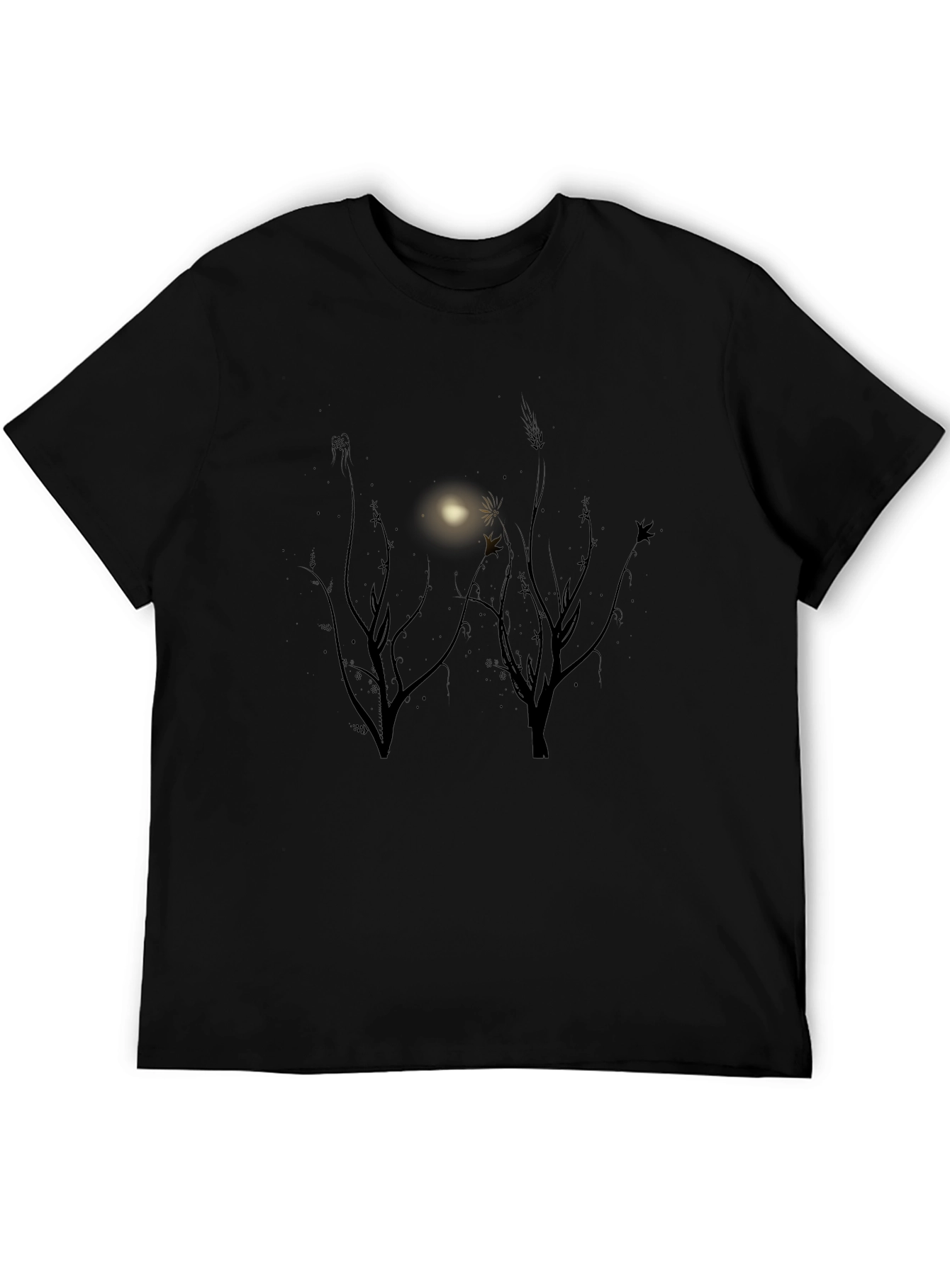 Nature Scene Black T-Shirt