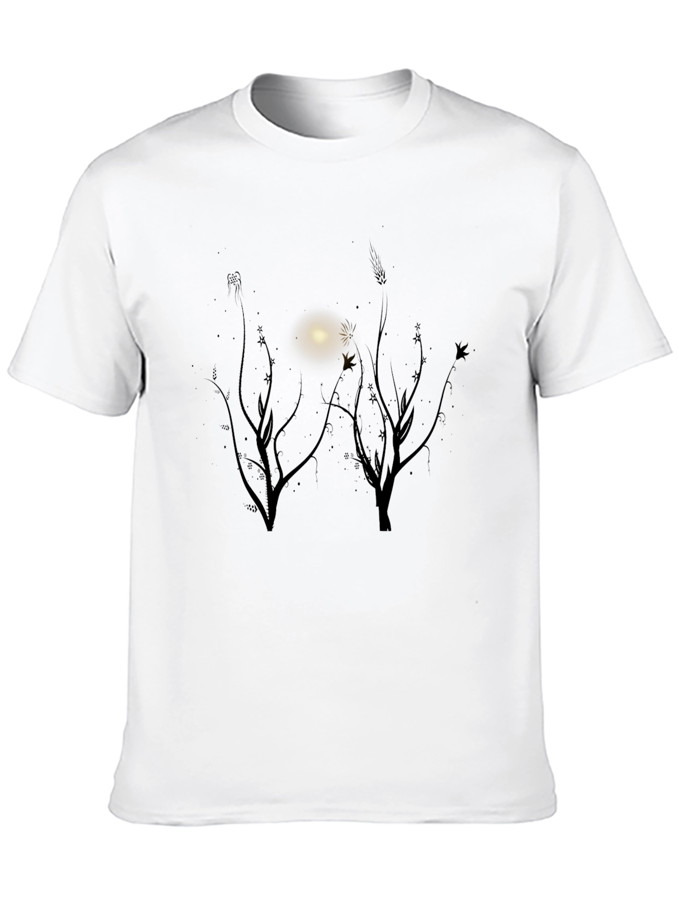 Nature Scene Black T-Shirt