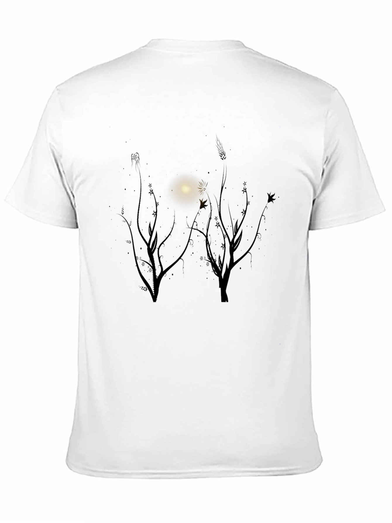 Nature Scene Black T-Shirt
