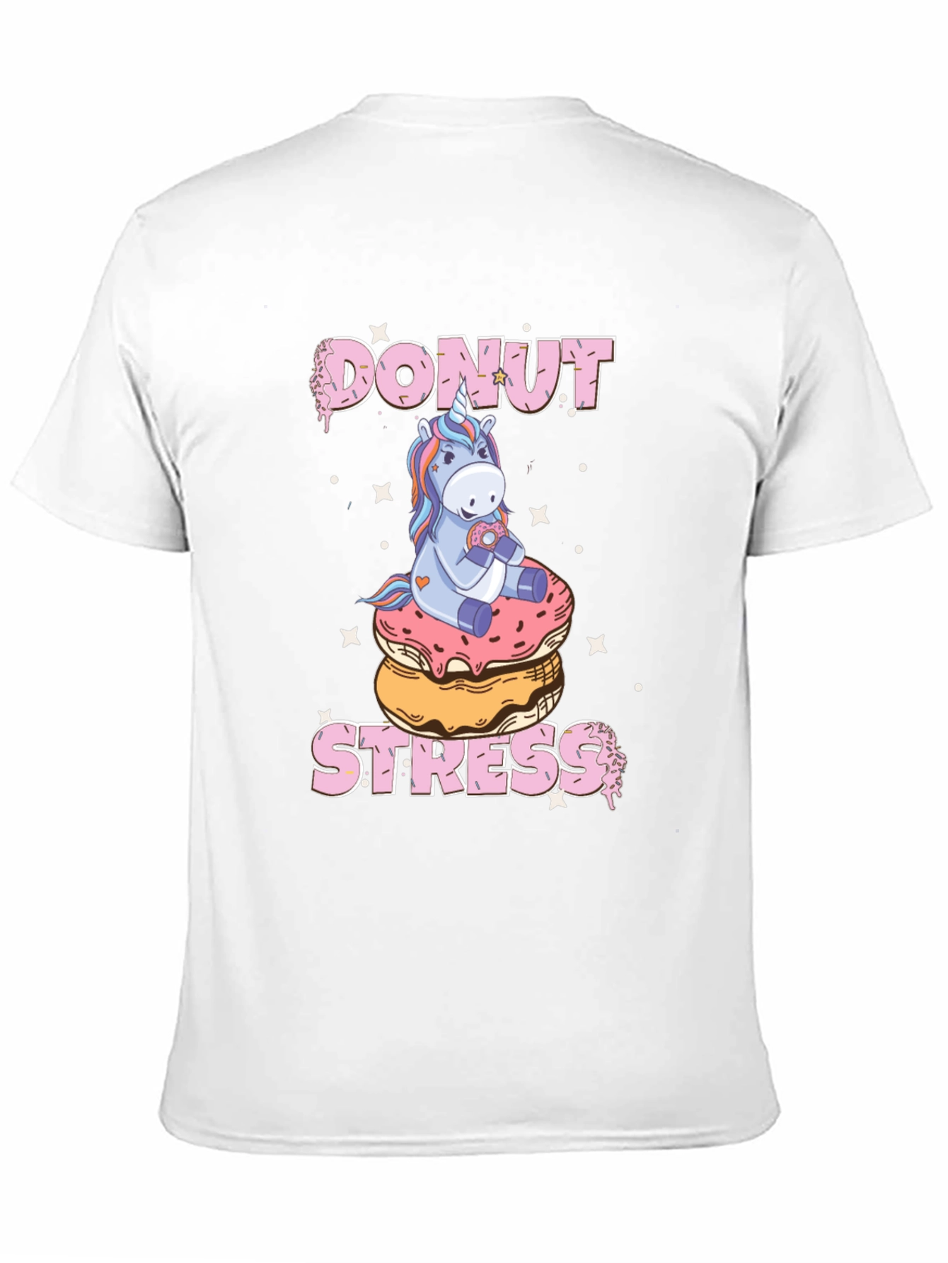 Donut Stress Unicorn Graphic T-Shirt
