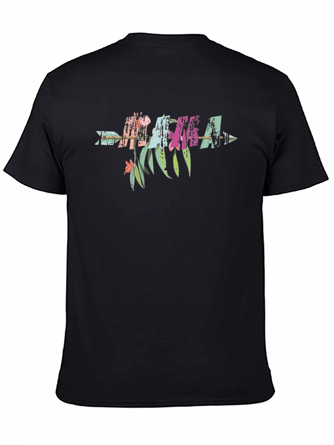 Aloha Floral Arrow Mens Graphic T-Shirt