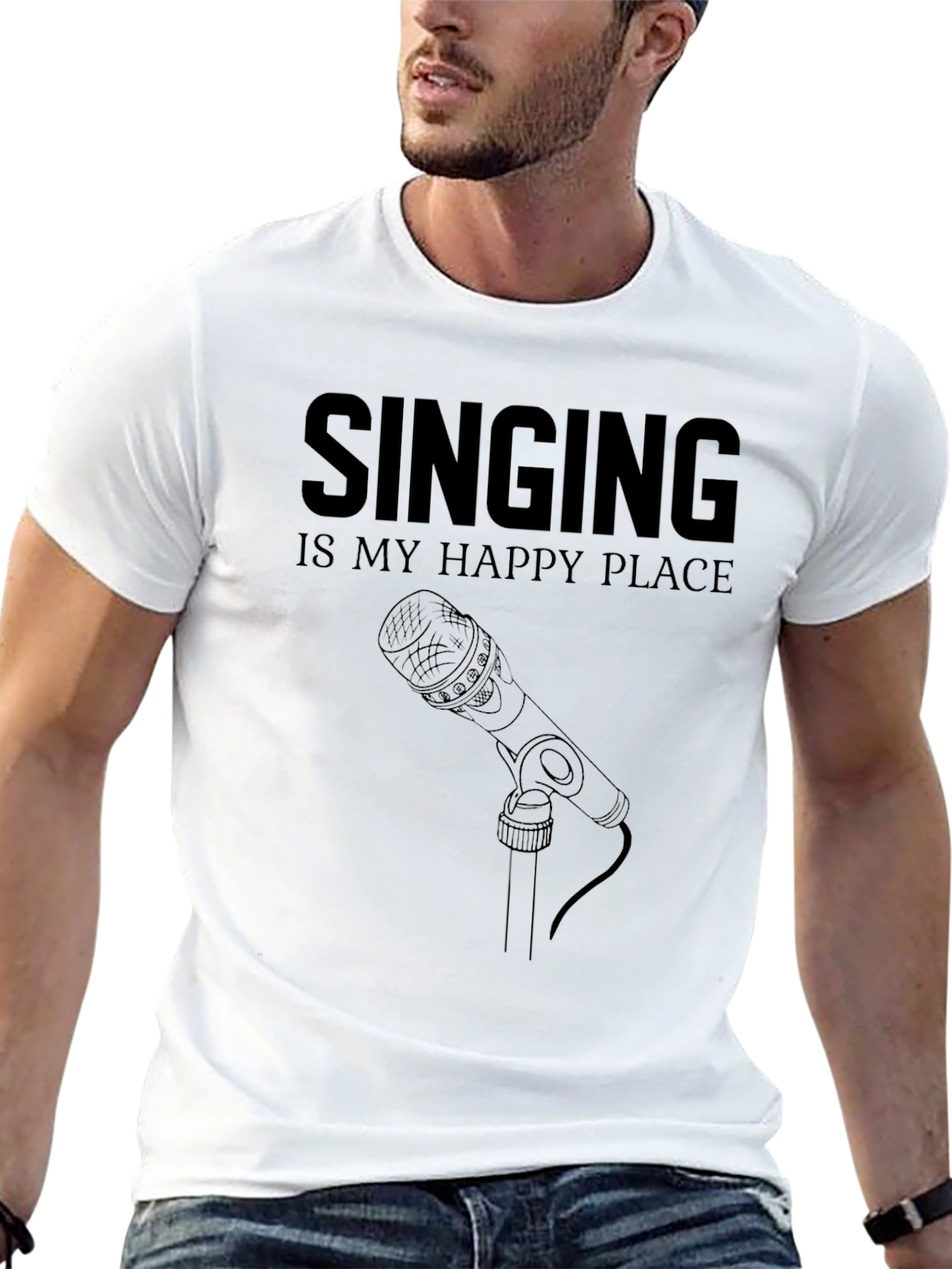 Singing is My Happy Place Graphic T-Shirt