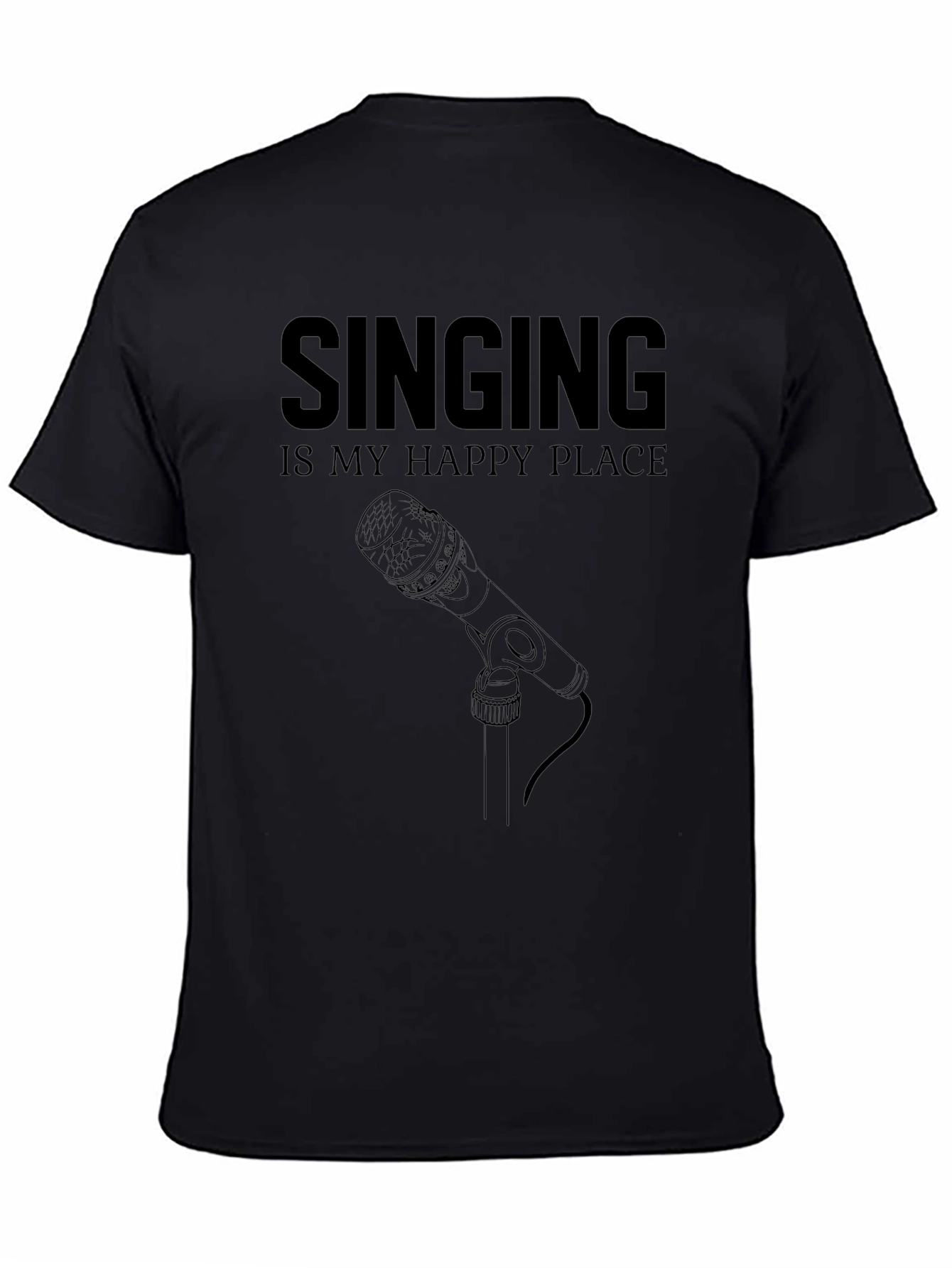 Singing is My Happy Place Graphic T-Shirt