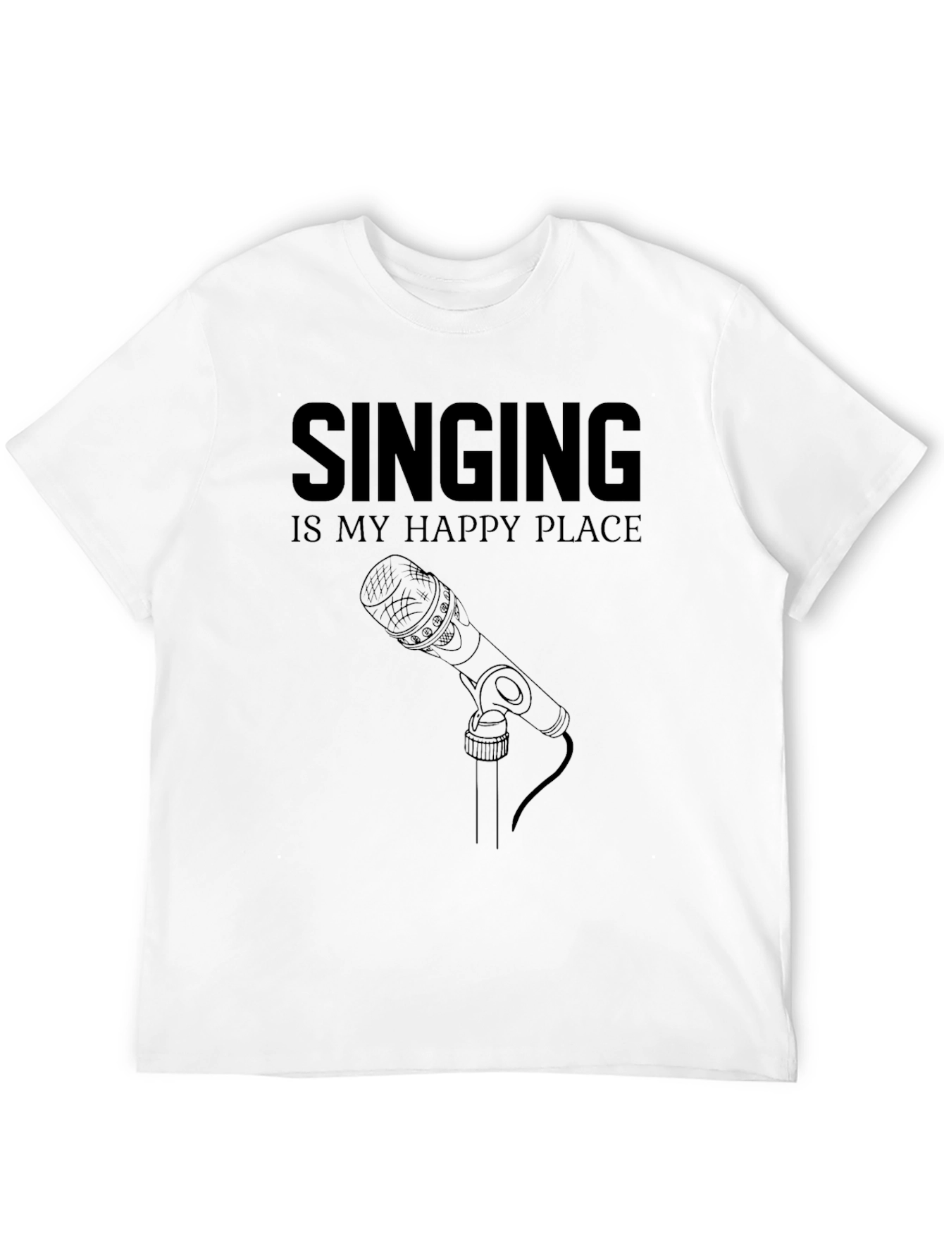 Singing is My Happy Place Graphic T-Shirt