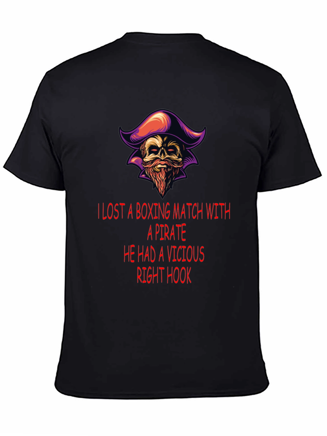 Pirate Boxing Match T-Shirt: Vicious Right Hook Tee