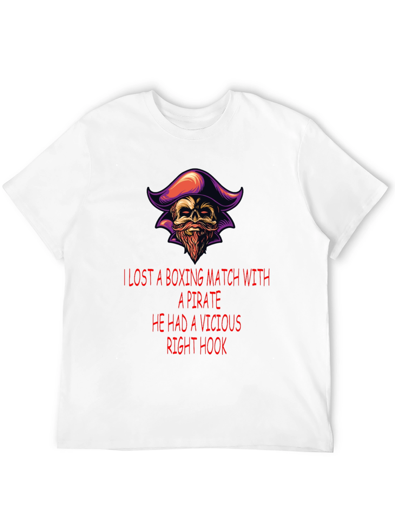 Pirate Boxing Match T-Shirt: Vicious Right Hook Tee
