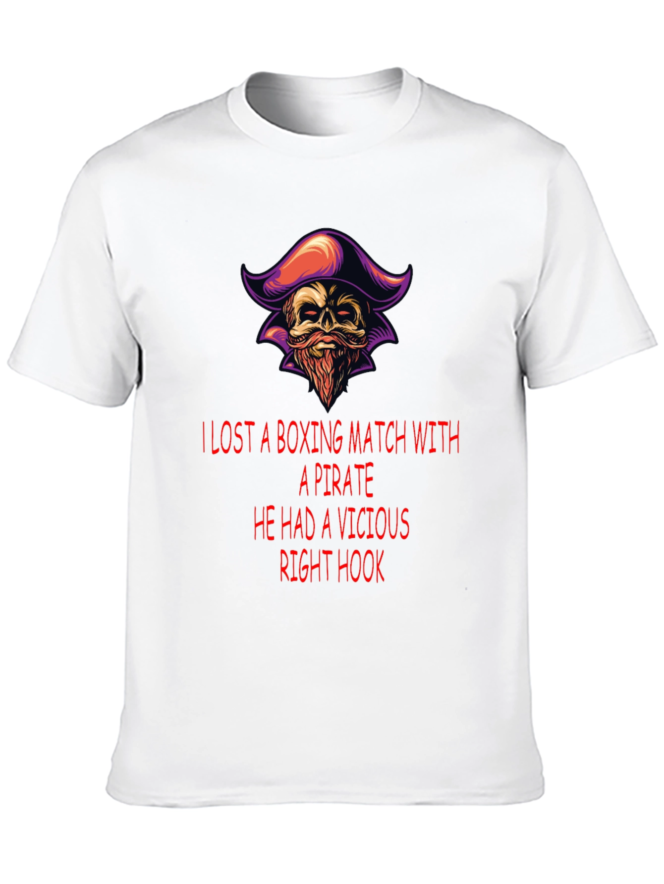 Pirate Boxing Match T-Shirt: Vicious Right Hook Tee