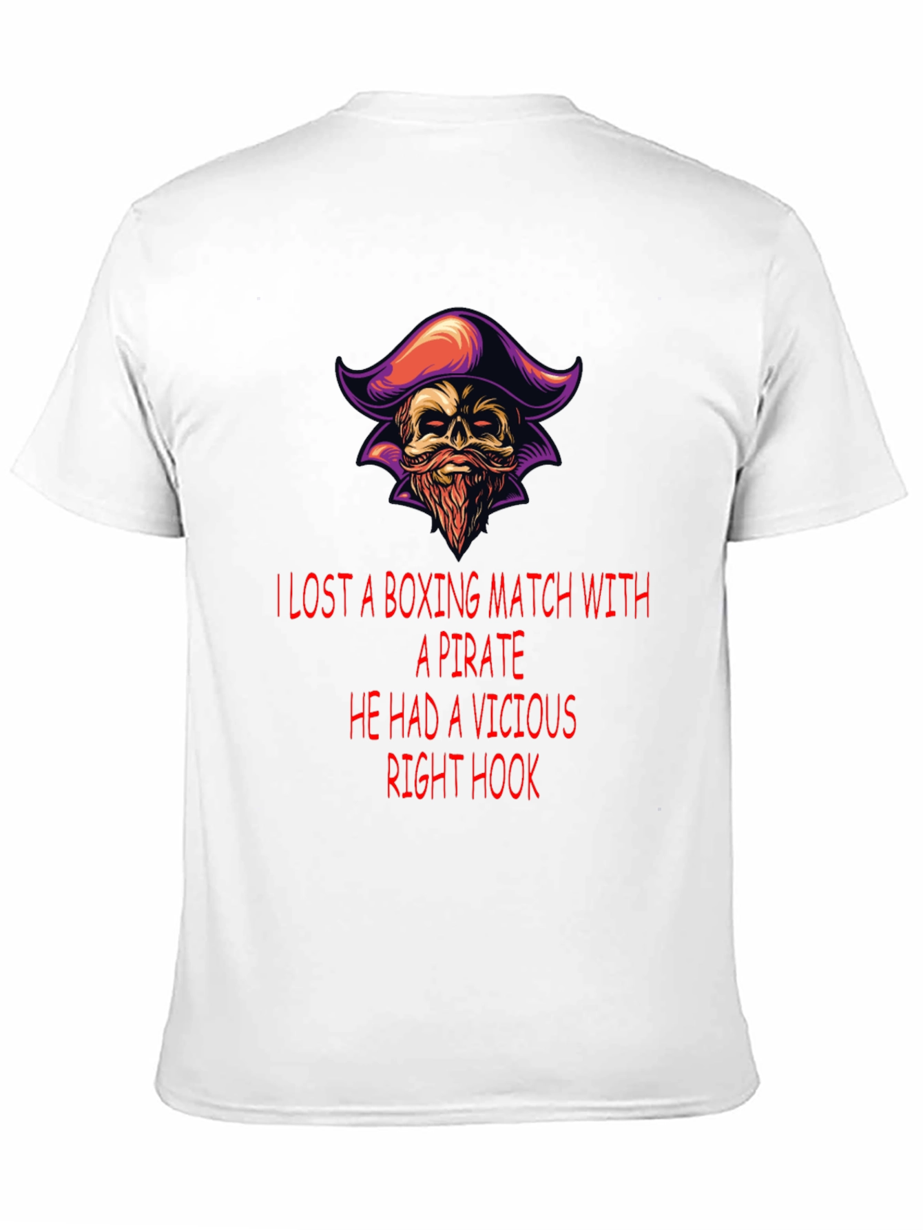 Pirate Boxing Match T-Shirt: Vicious Right Hook Tee