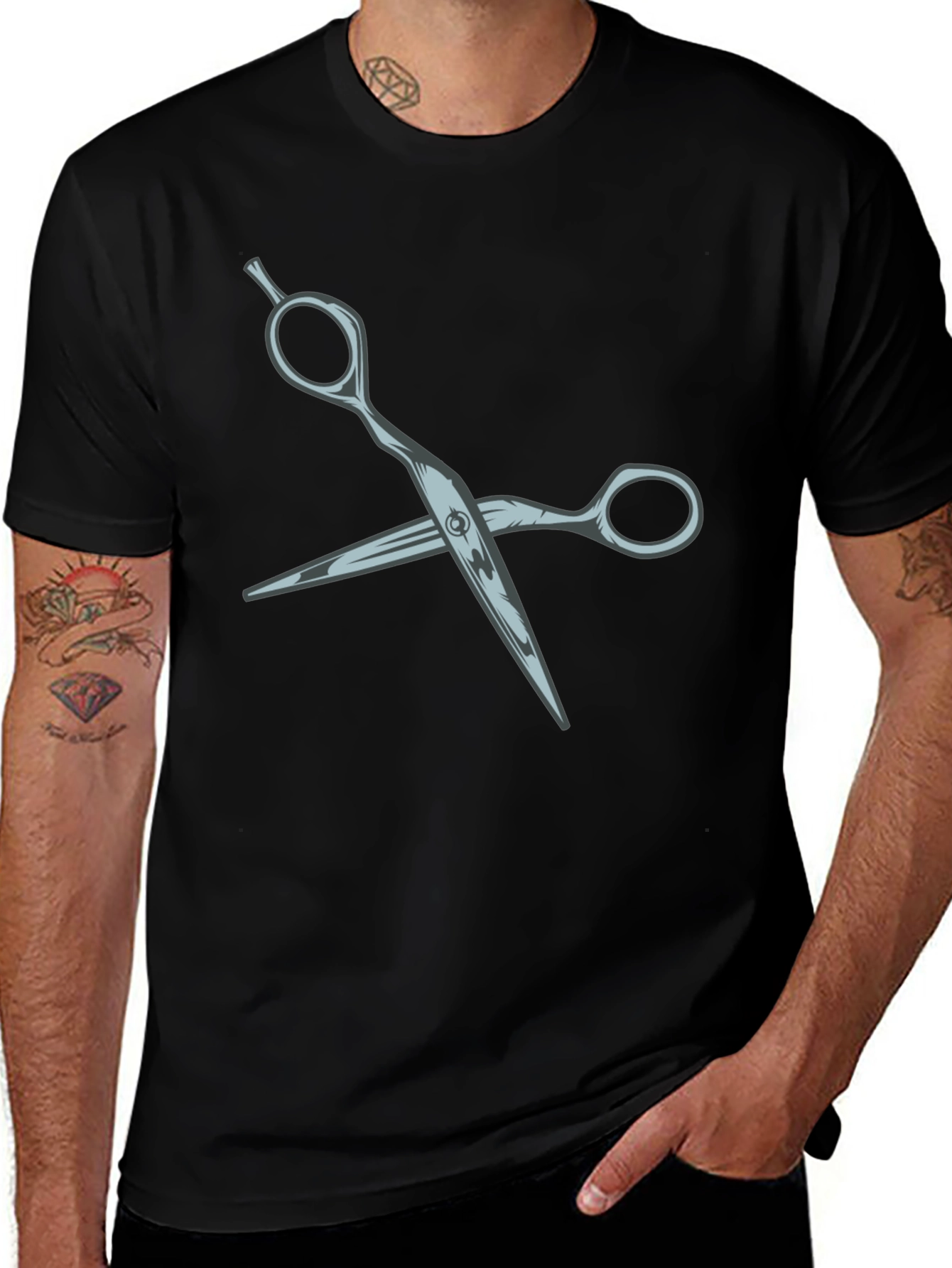 Scissors Graphic Tee - Barber Style