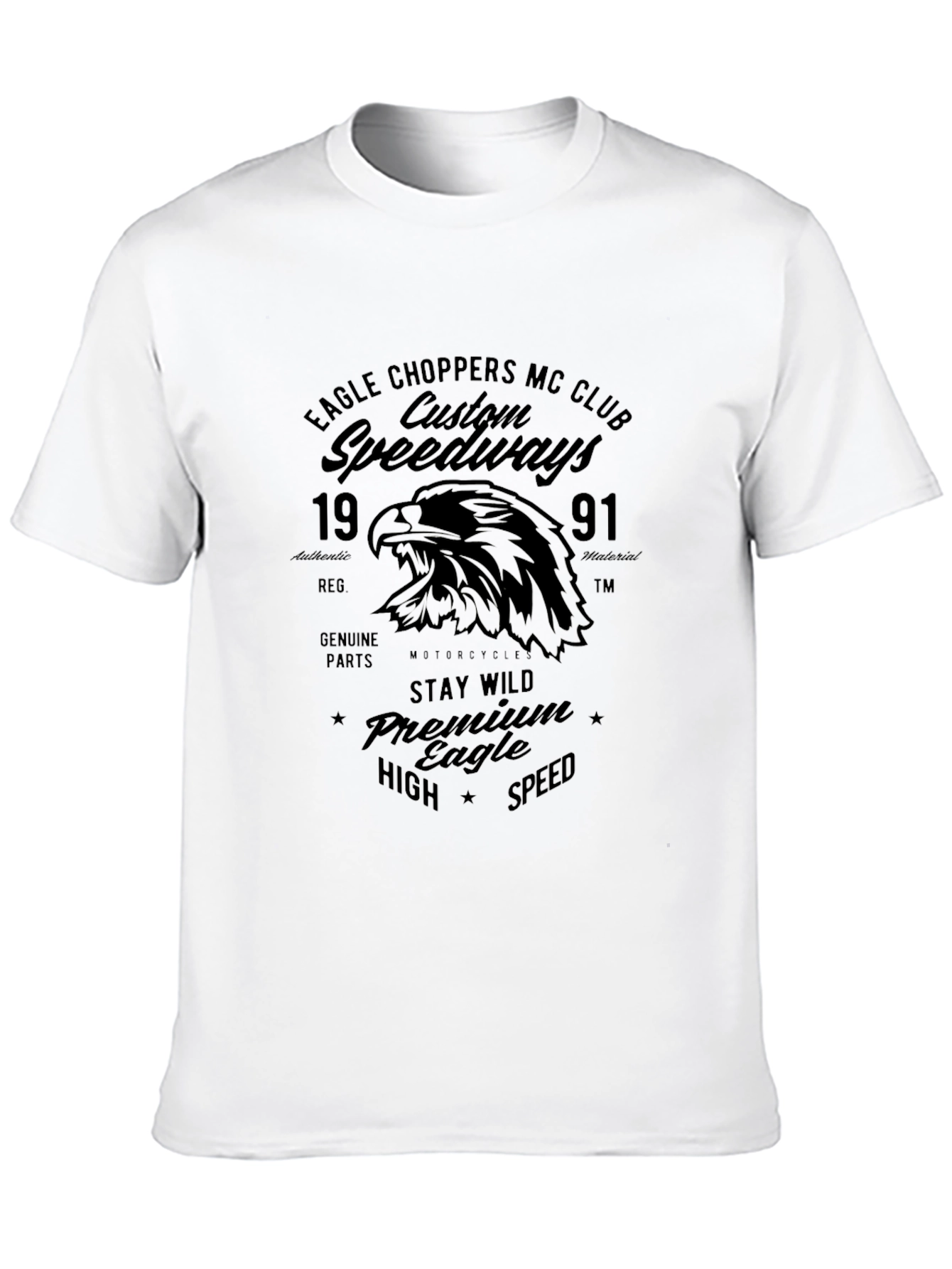 Eagle Choppers MC Club Custom Speedway T-Shirt