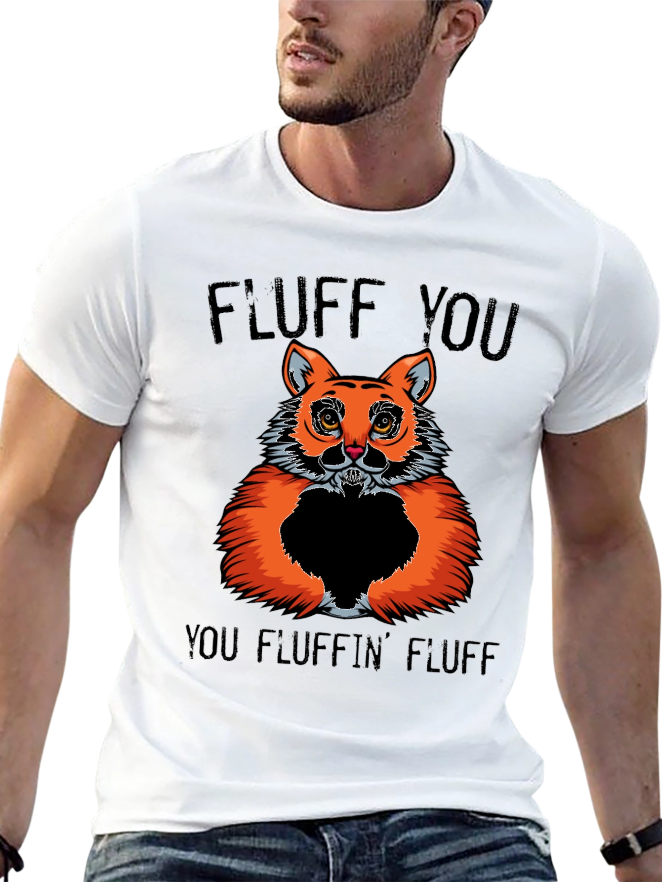 Fluff You! Graphic T-Shirt - Cat Lover Humor