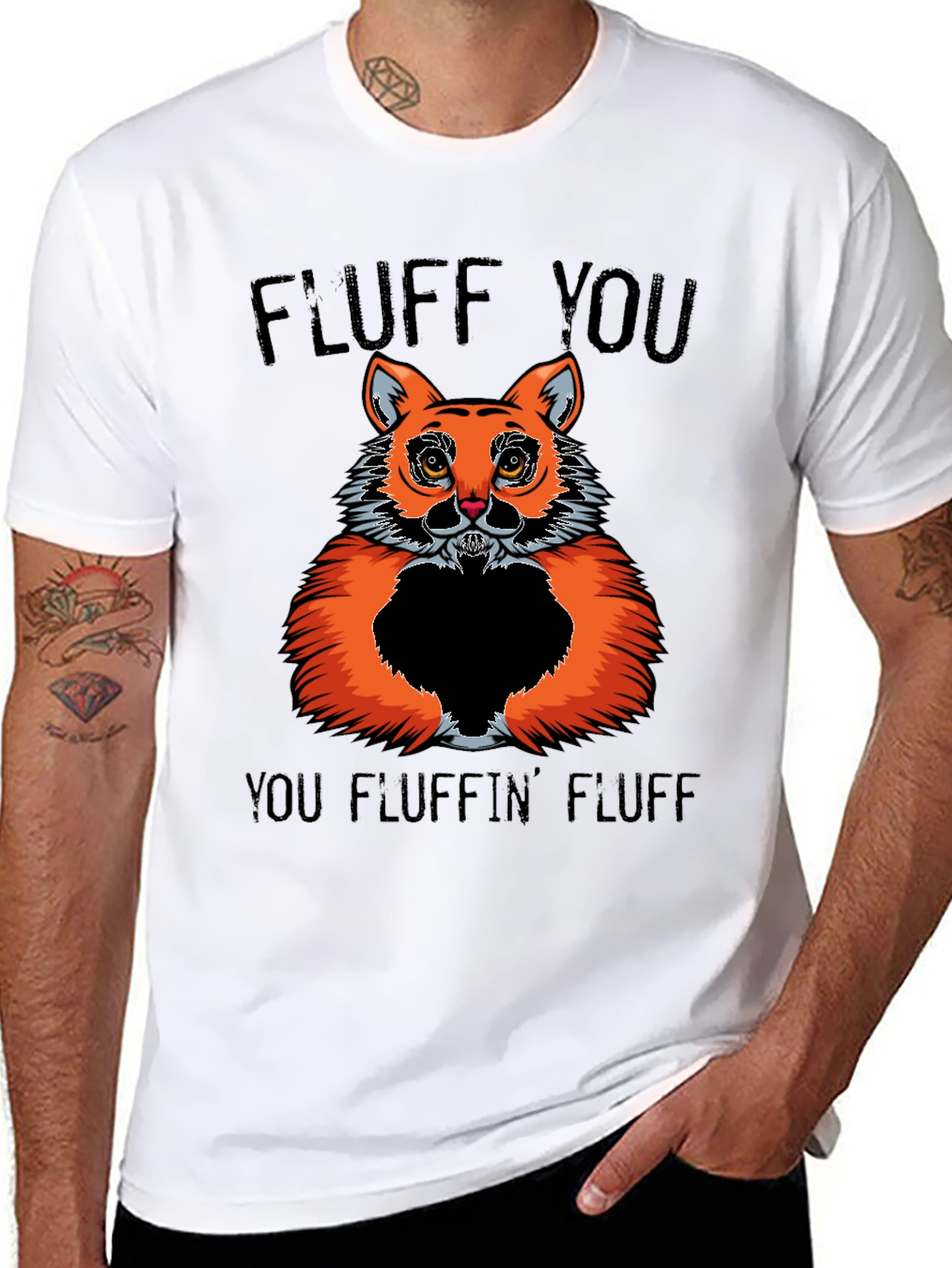Fluff You! Graphic T-Shirt - Cat Lover Humor