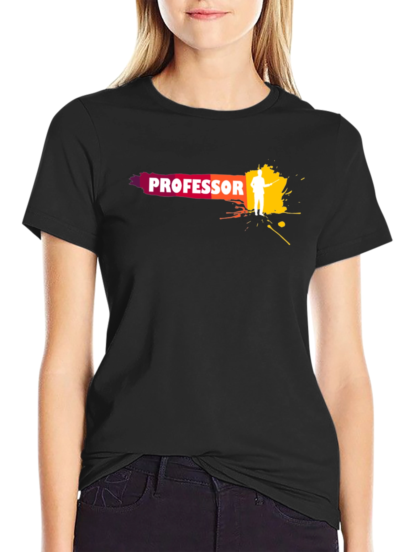 Professor Graphic Black T-Shirt